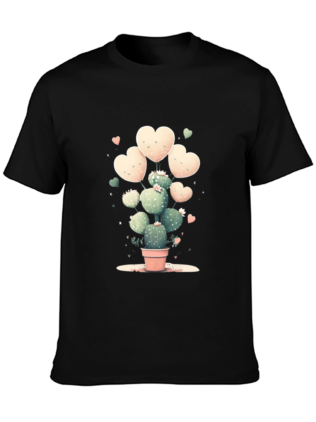 Cactus Heart T-Shirt - Cute Plant Lover Tee