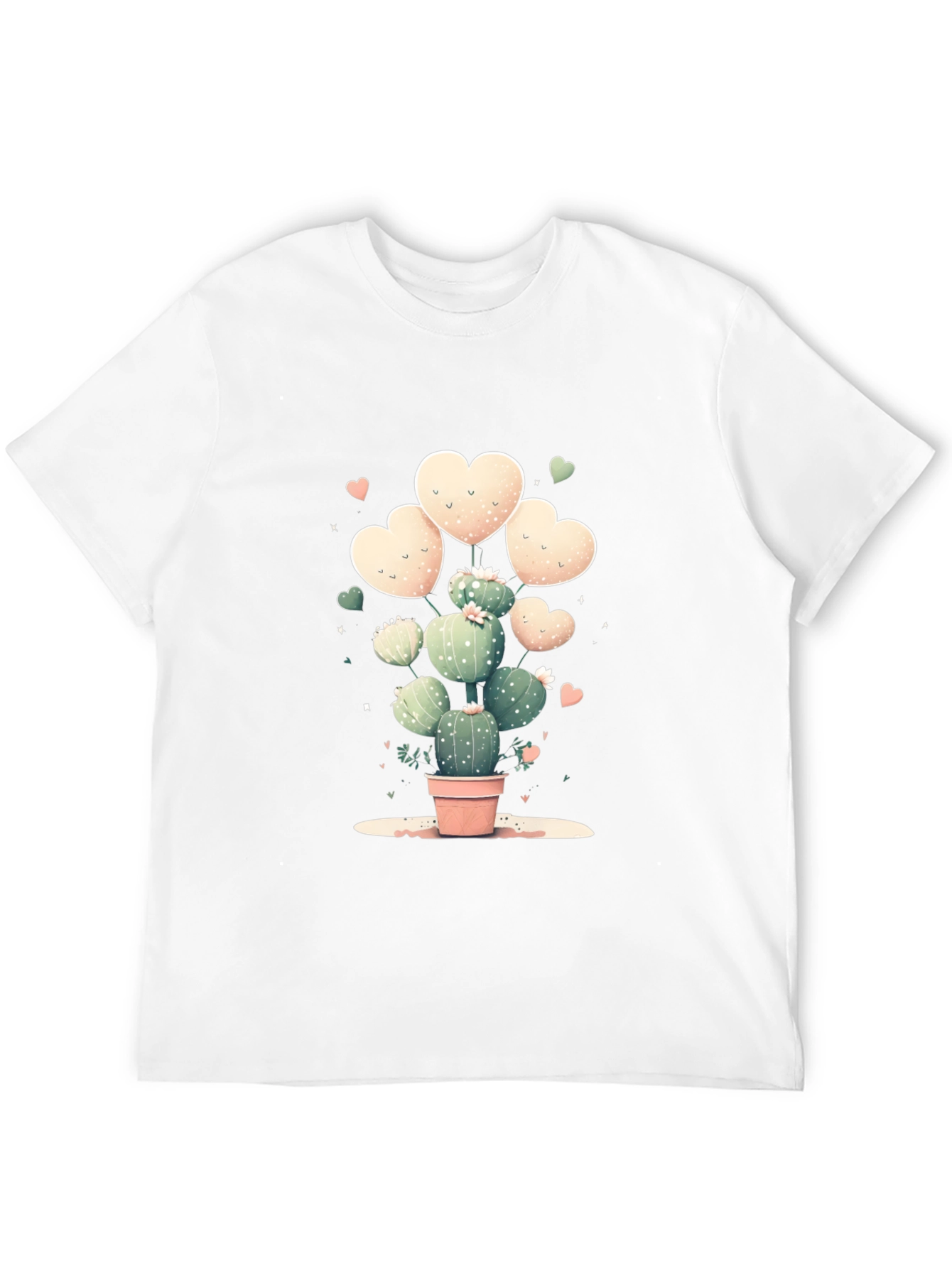 Cactus Heart T-Shirt - Cute Plant Lover Tee