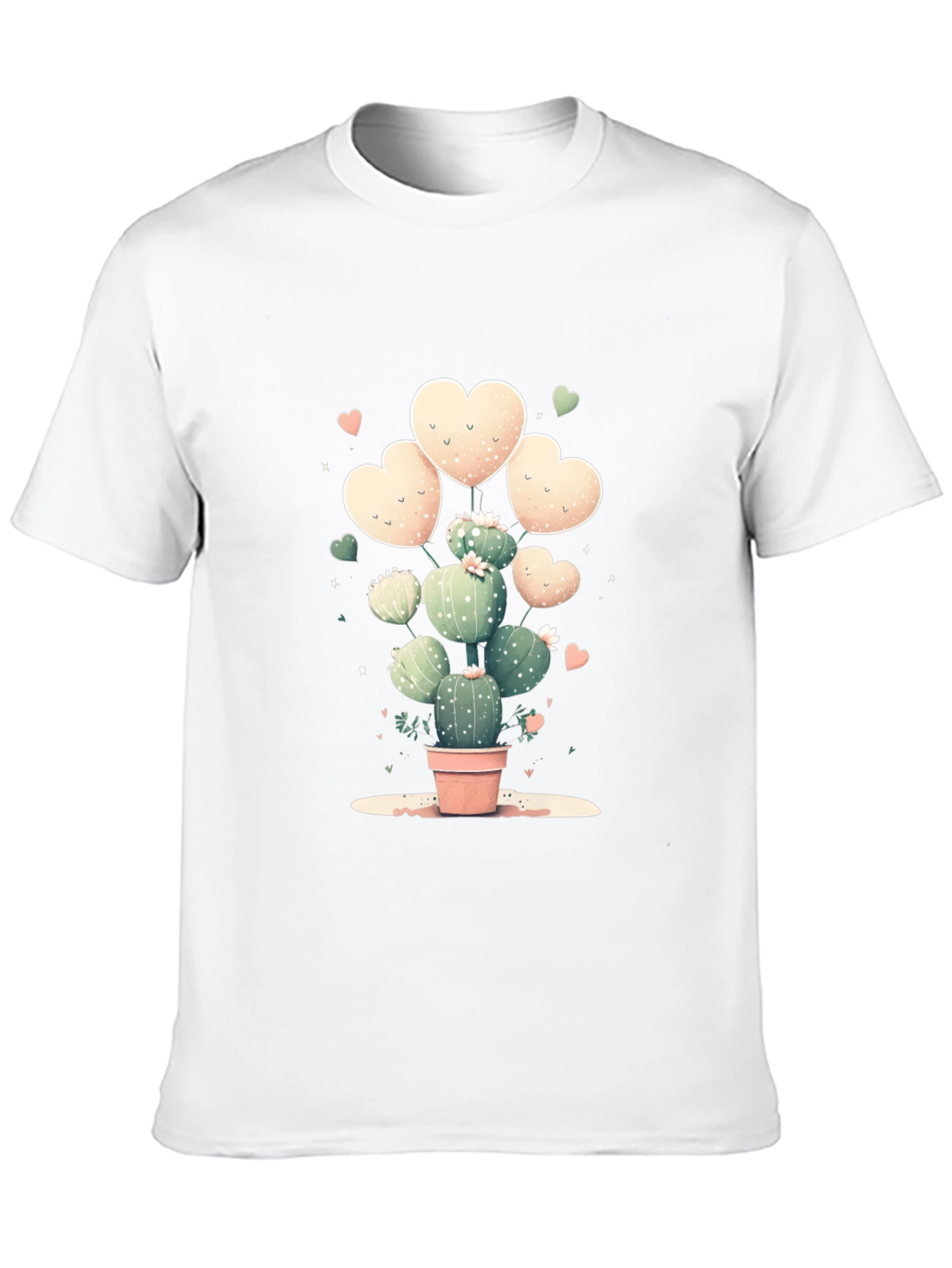 Cactus Heart T-Shirt - Cute Plant Lover Tee