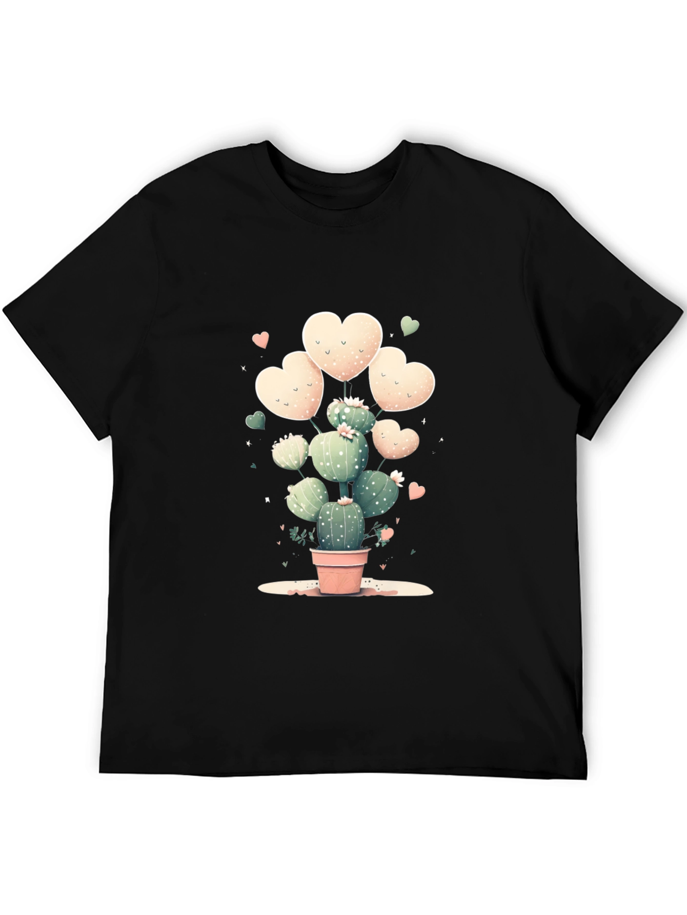Cactus Heart T-Shirt - Cute Plant Lover Tee