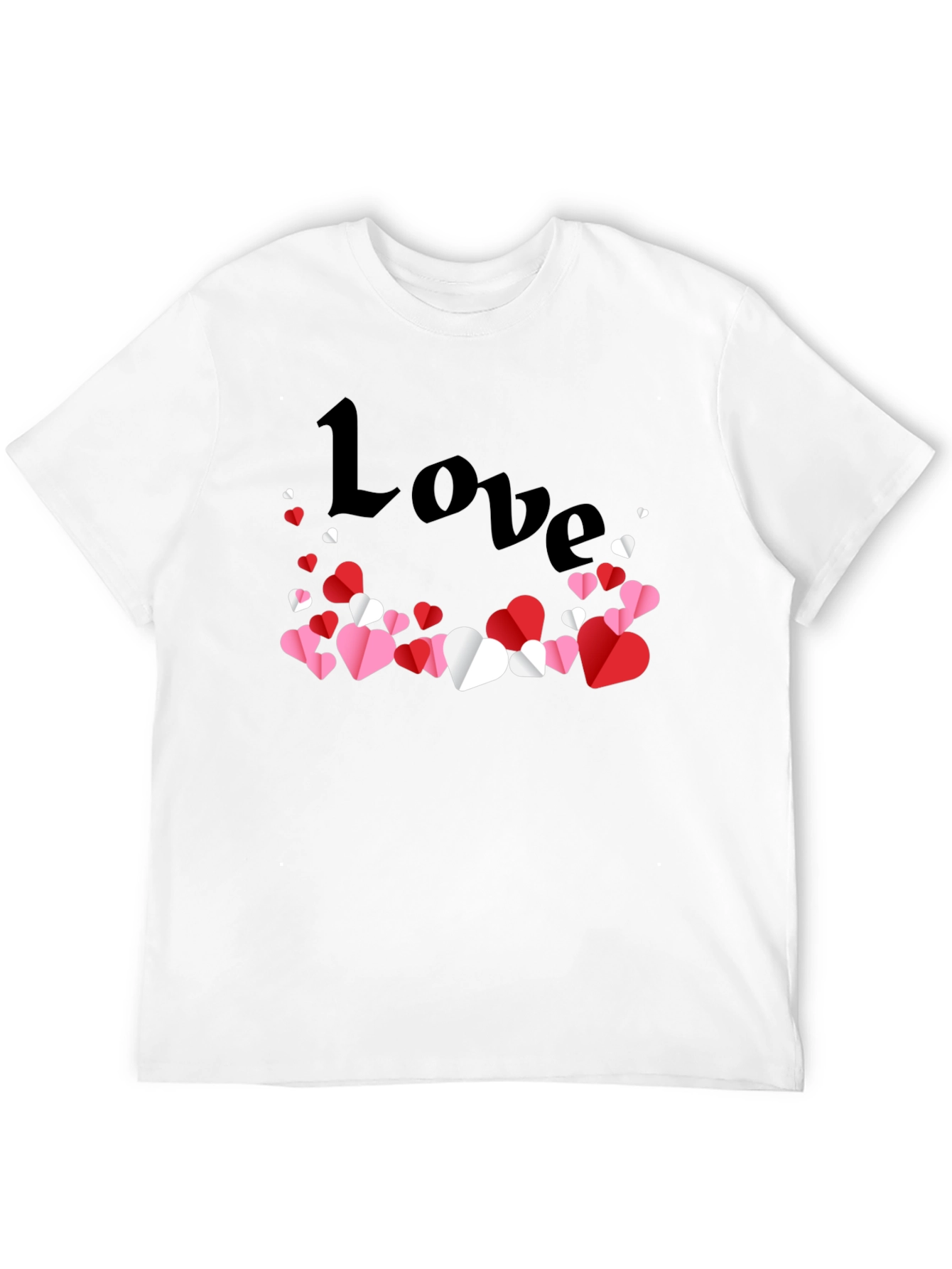 Love Heart Graphic Tee - Black