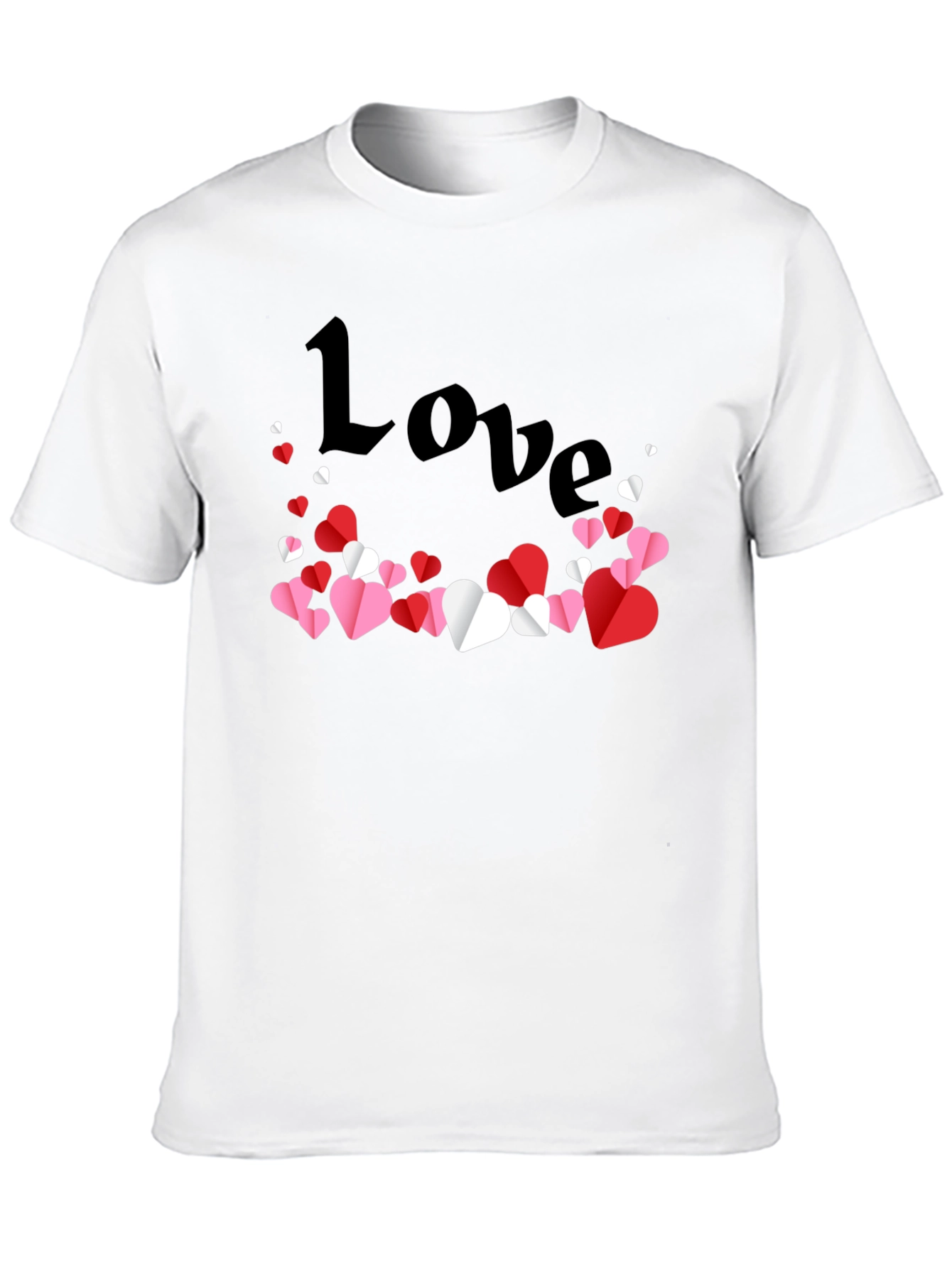 Love Heart Graphic Tee - Black