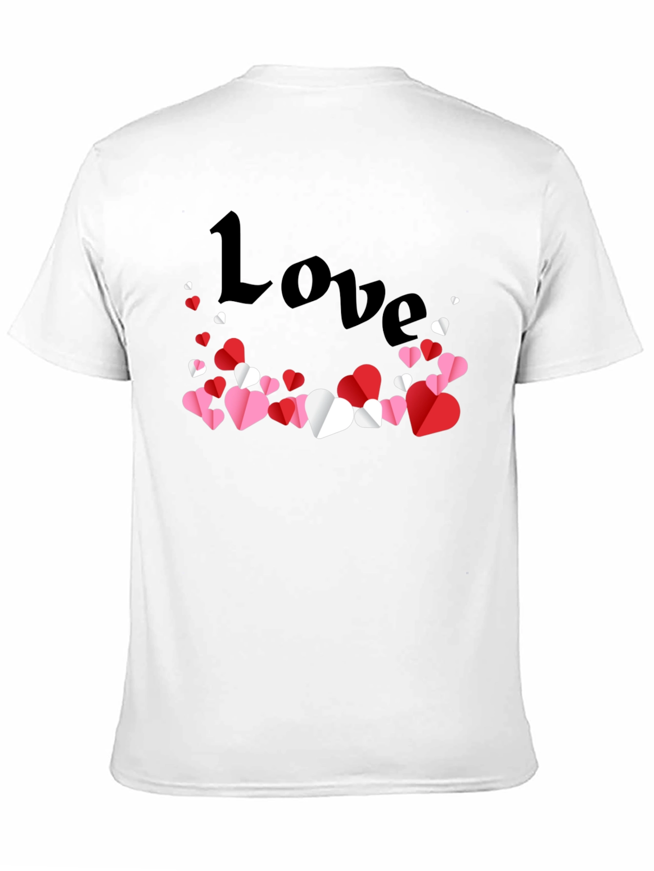 Love Heart Graphic Tee - Black