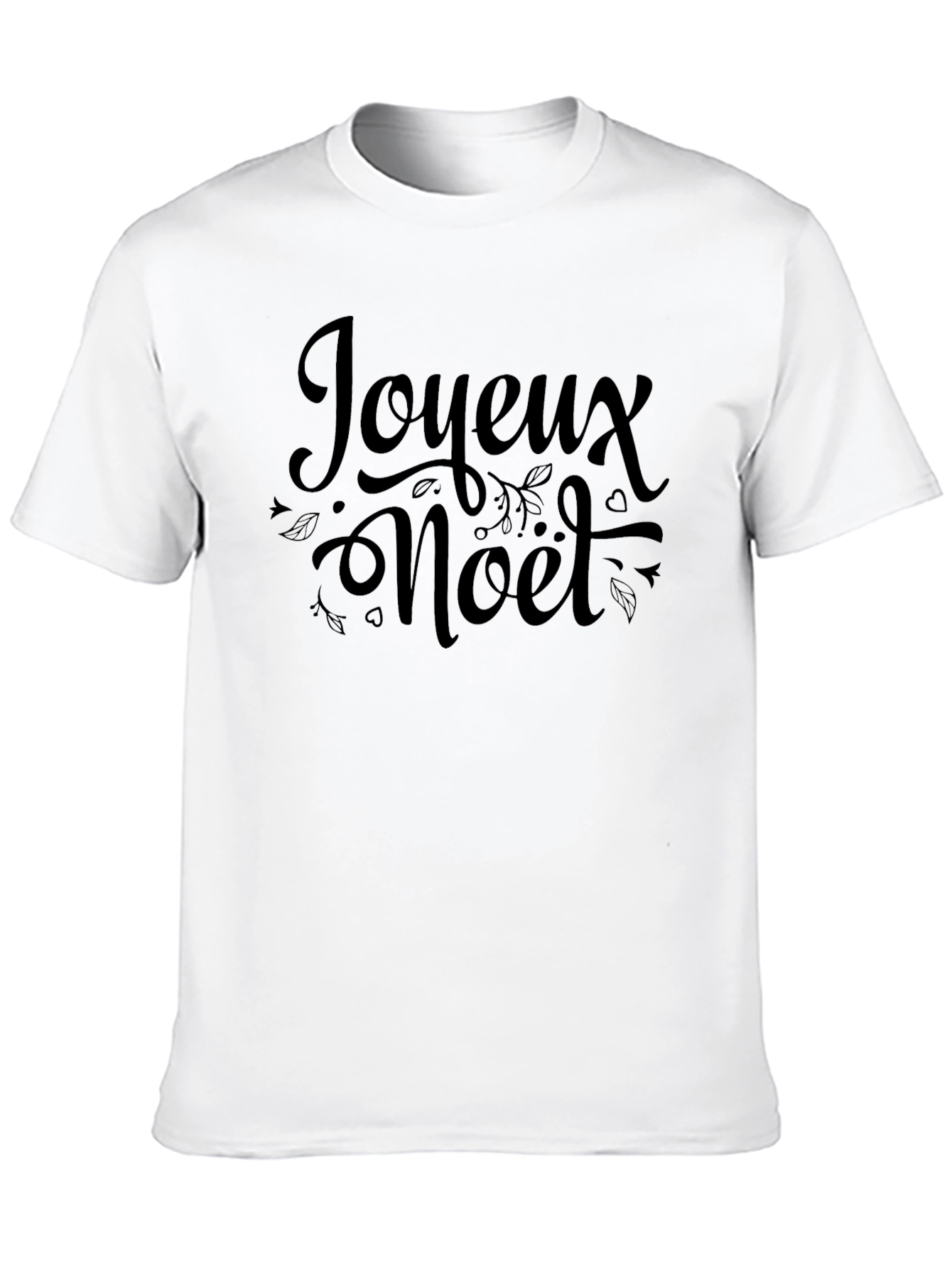 Joyeux Noël Black Graphic Tee