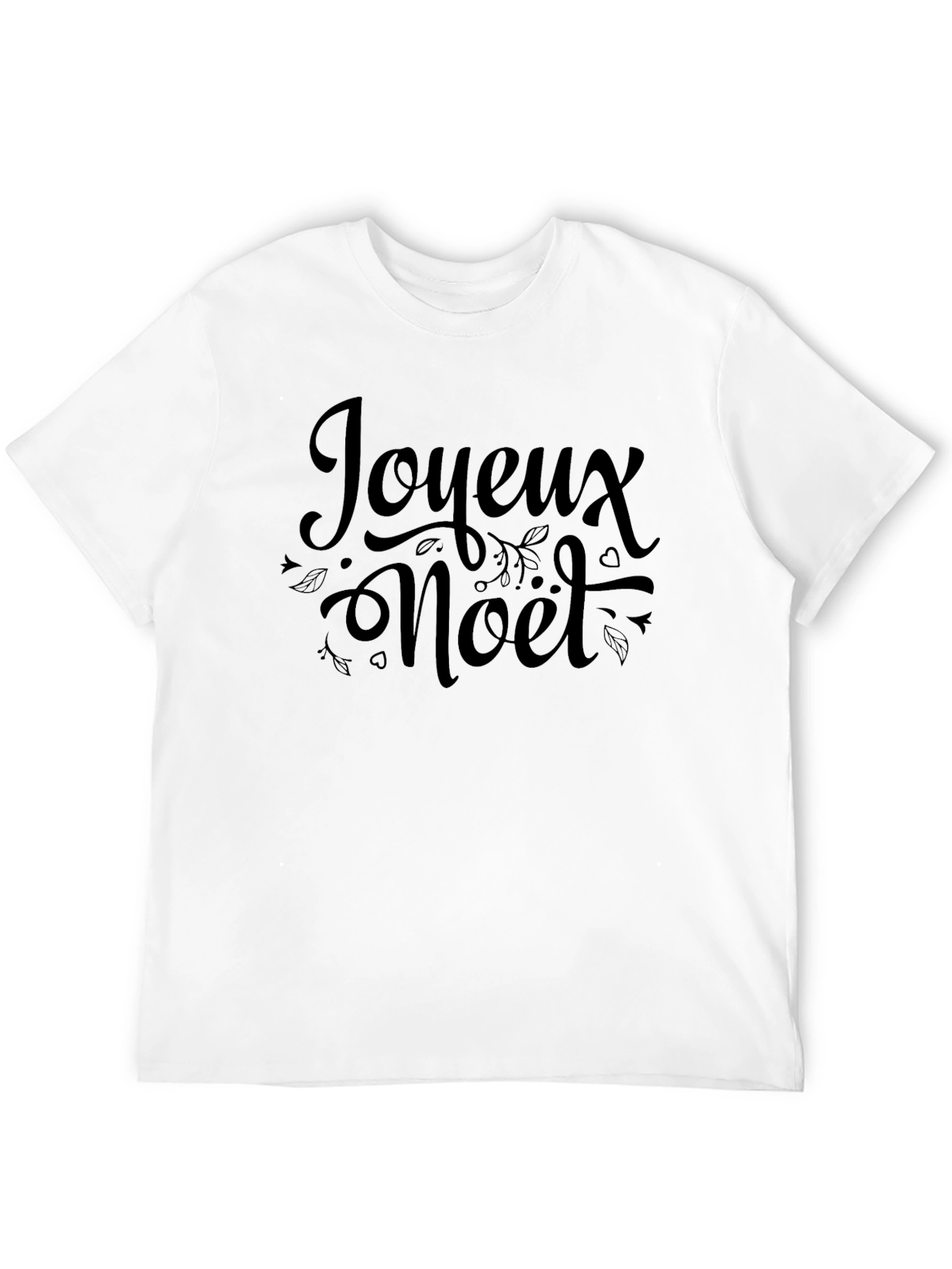 Joyeux Noël Black Graphic Tee