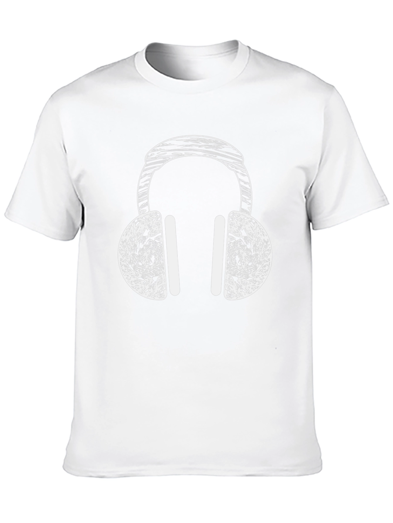 Headphone Graphic T-Shirt - Black