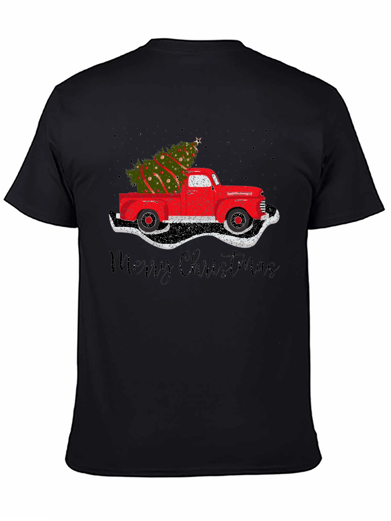 Christmas Tree Truck Graphic T-Shirt