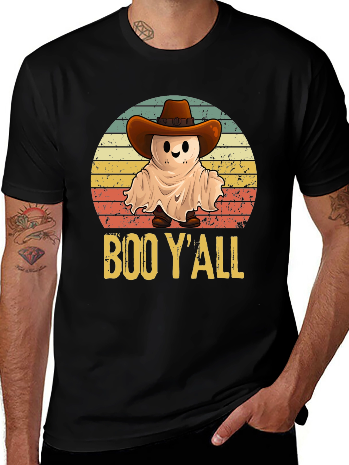 Boo Yall Cowboy Ghost T-Shirt