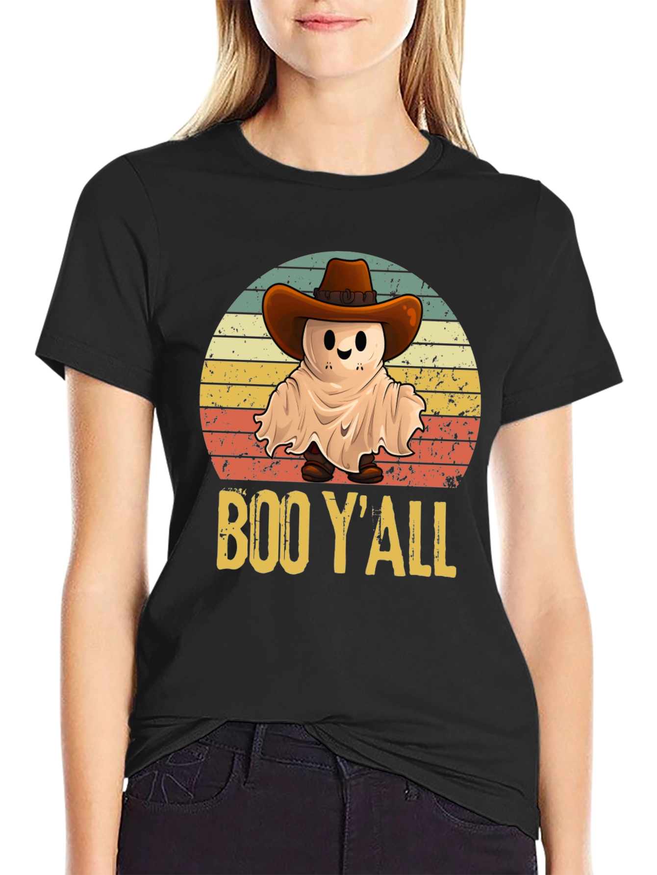 Boo Yall Cowboy Ghost T-Shirt