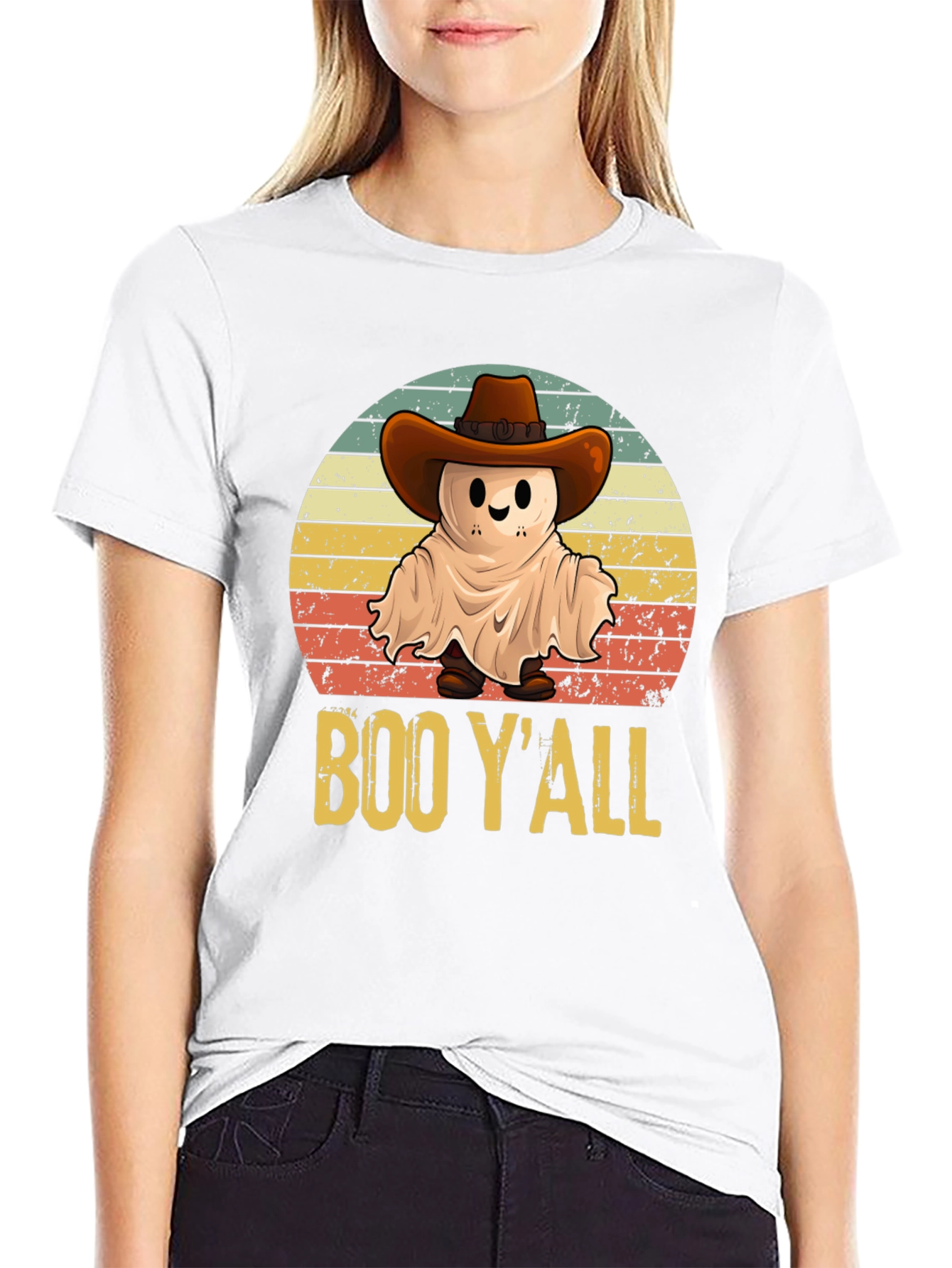 Boo Yall Cowboy Ghost T-Shirt