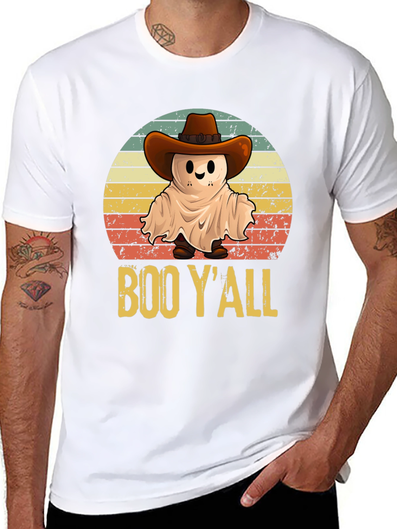 Boo Yall Cowboy Ghost T-Shirt