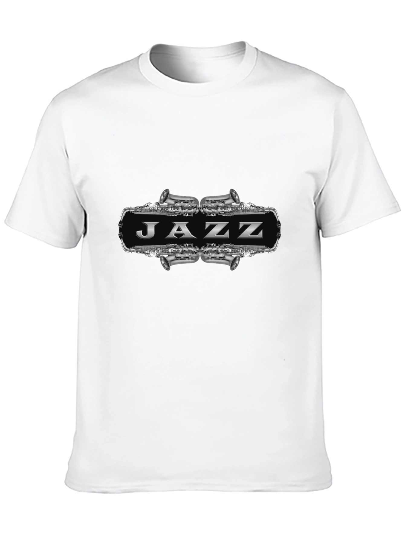Jazz Saxophone Graphic T-Shirt - Unisex Black Tee