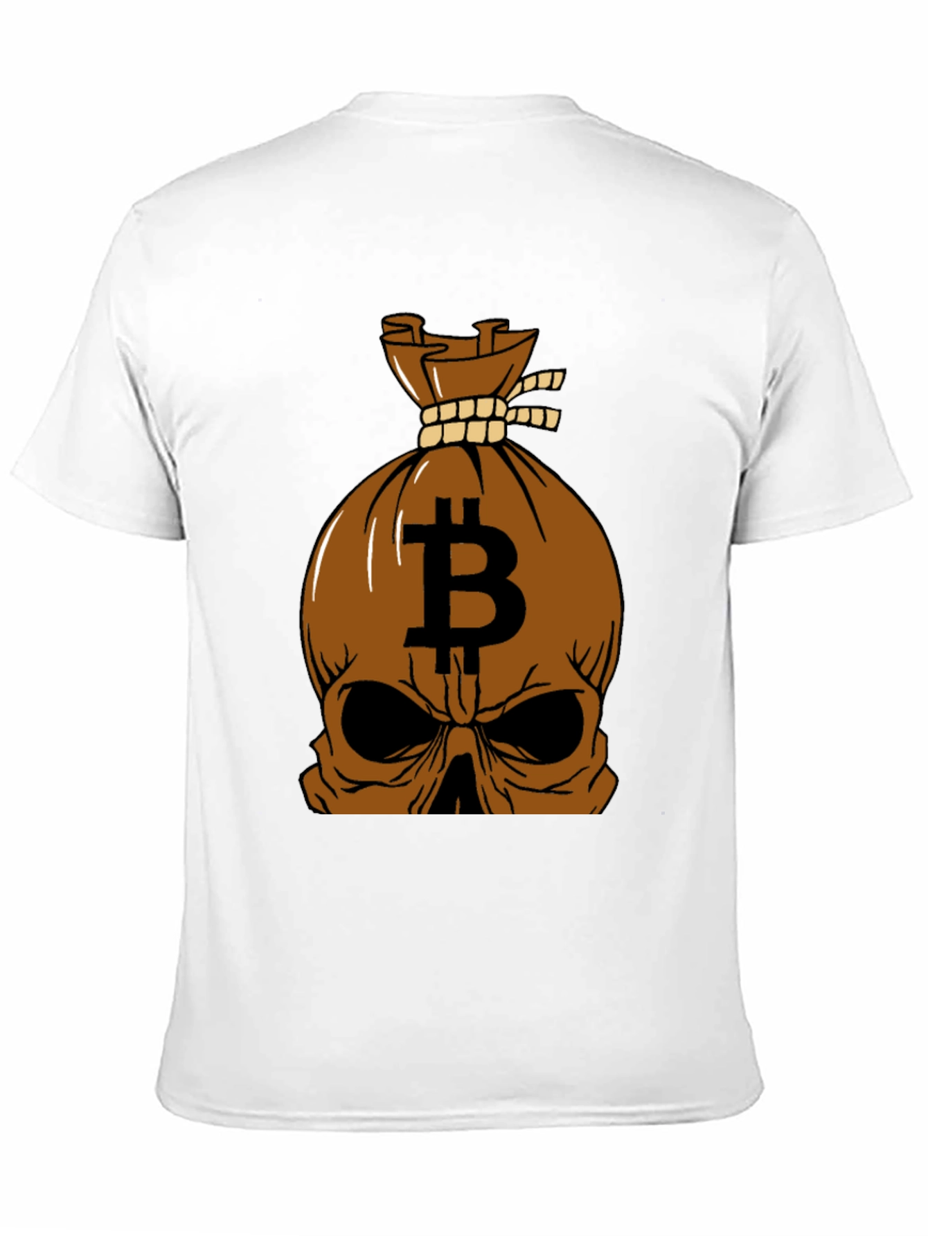 Bitcoin Skull Graphic Tee - Crypto Enthusiast Apparel