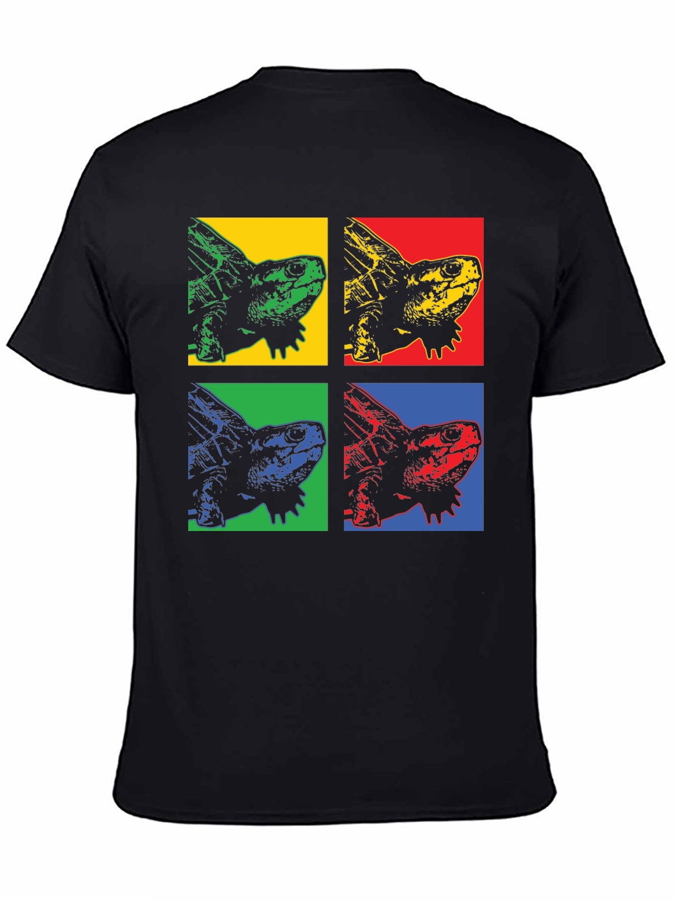 Pop Art Turtle Graphic T-Shirt