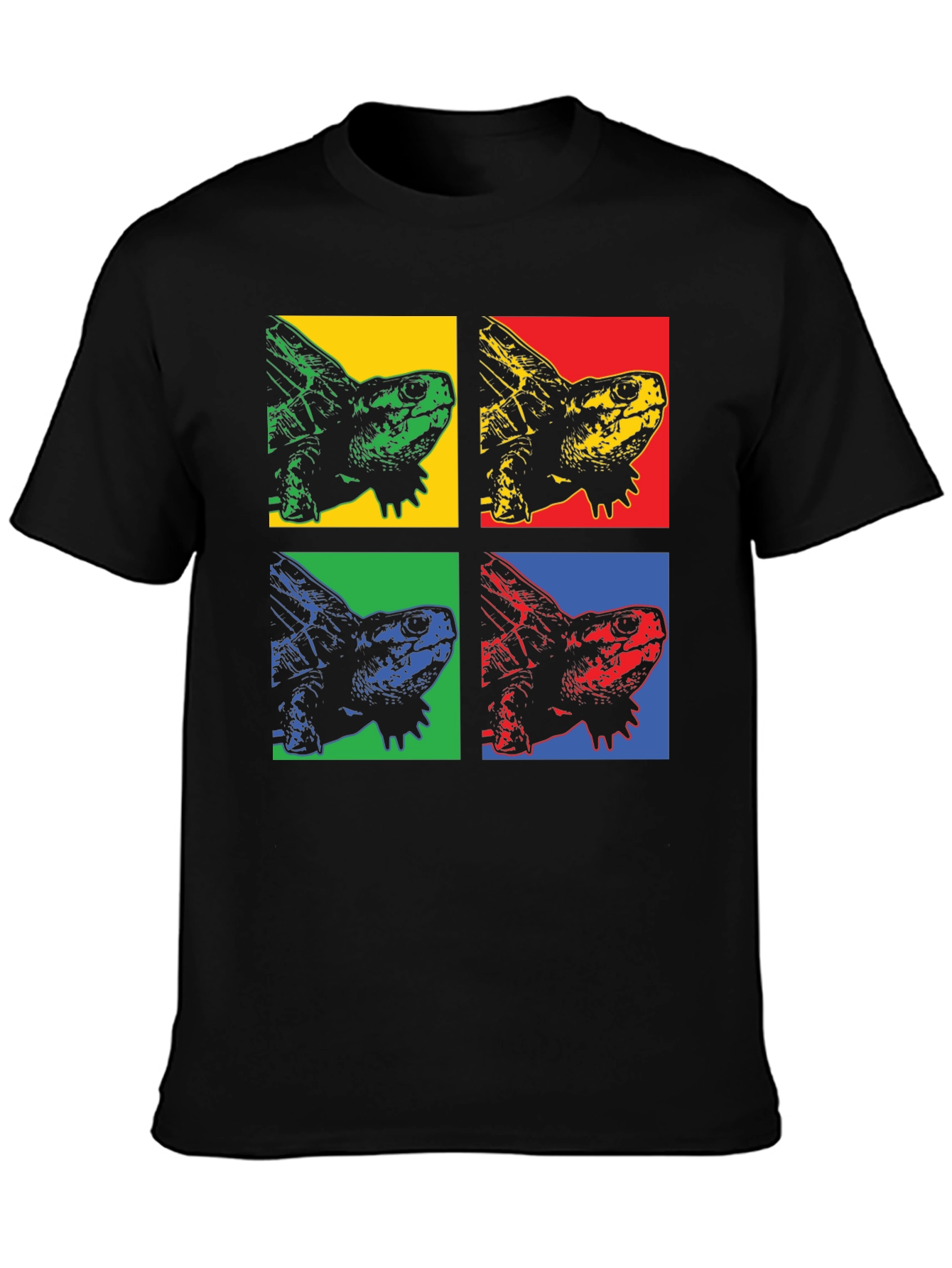Pop Art Turtle Graphic T-Shirt