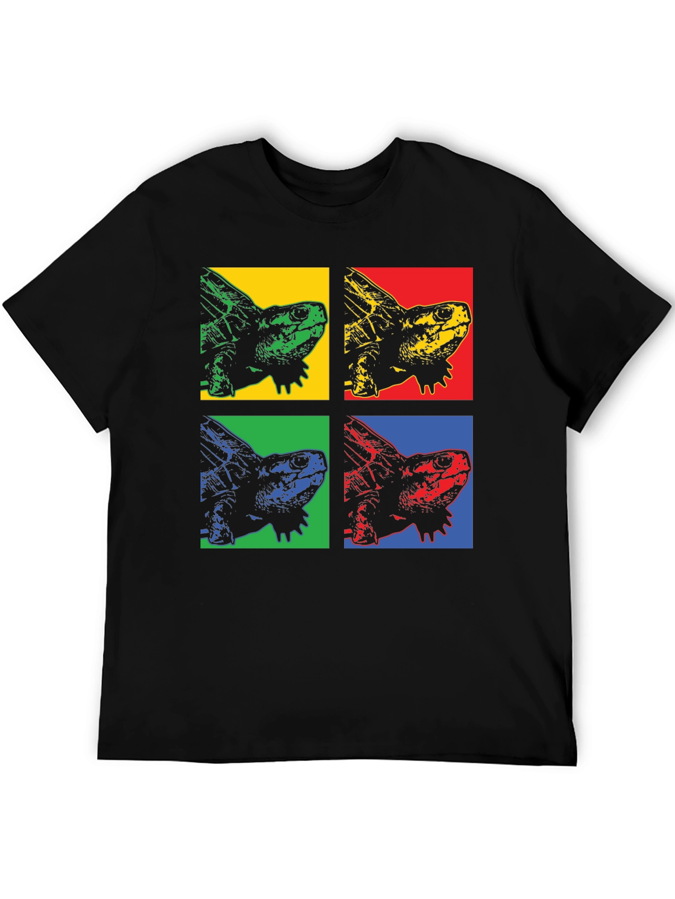 Pop Art Turtle Graphic T-Shirt