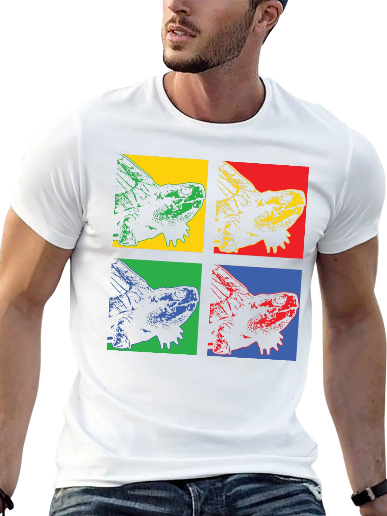 Pop Art Turtle Graphic T-Shirt