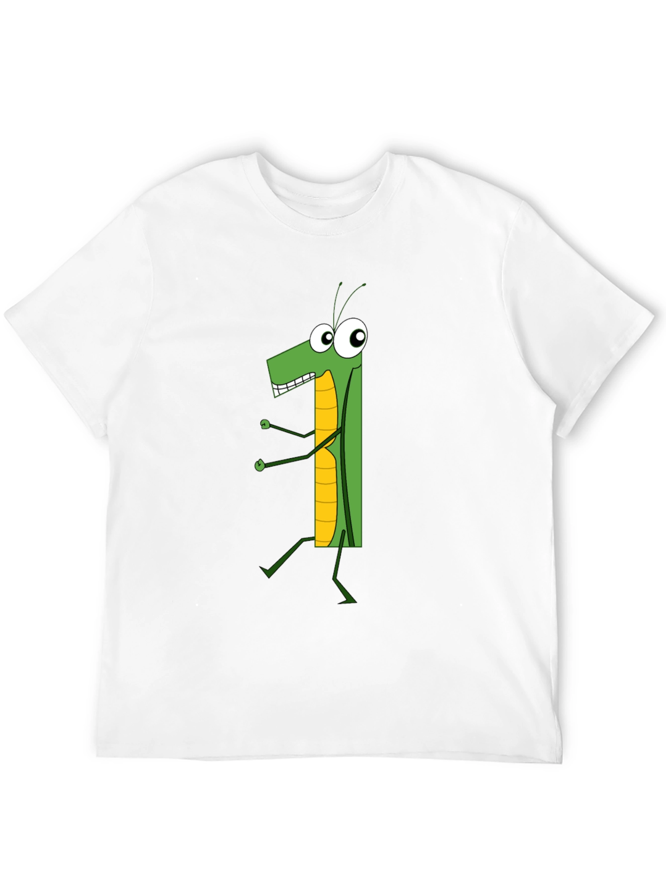 Cartoon Grasshopper Graphic T-Shirt