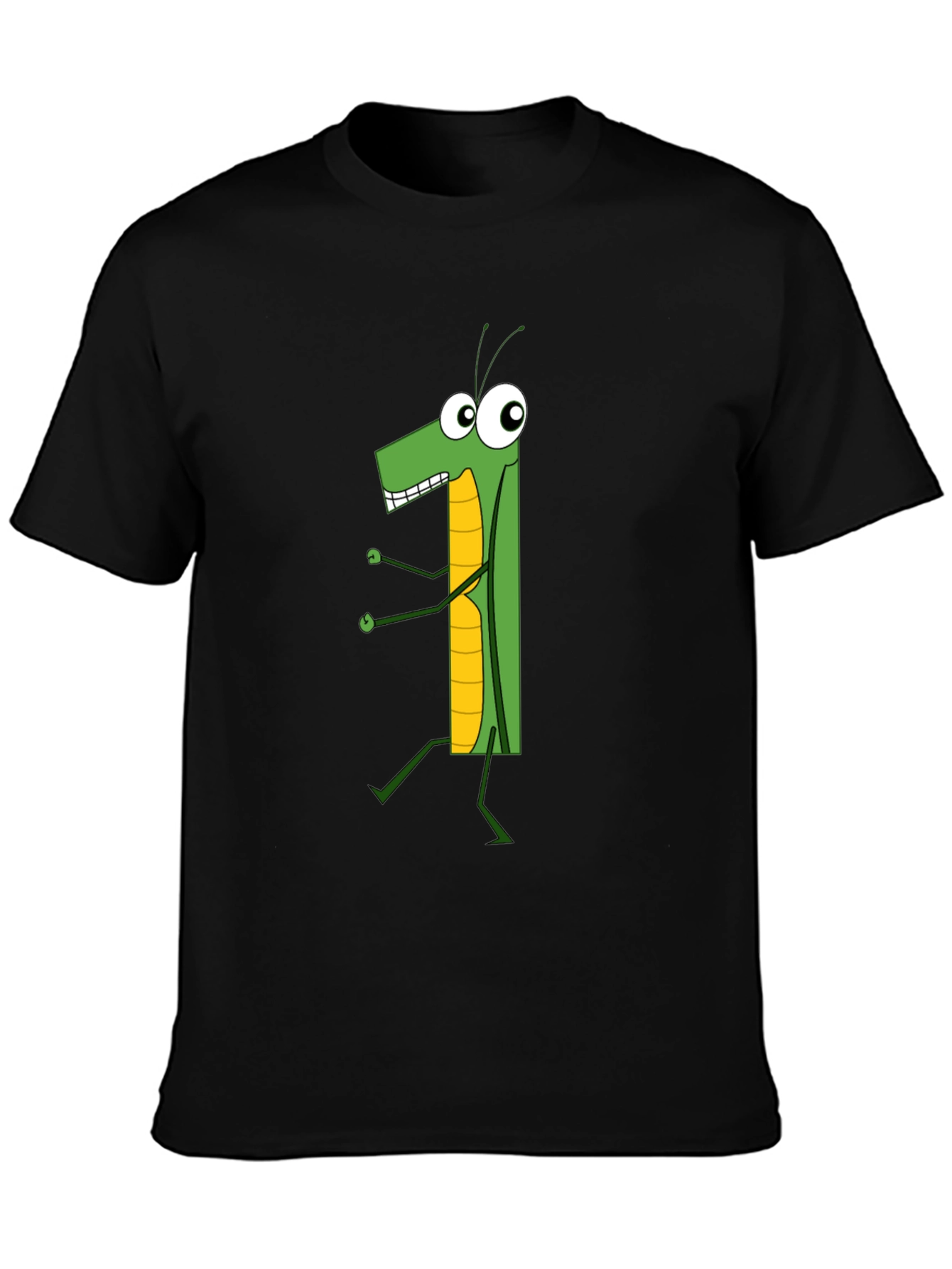 Cartoon Grasshopper Graphic T-Shirt