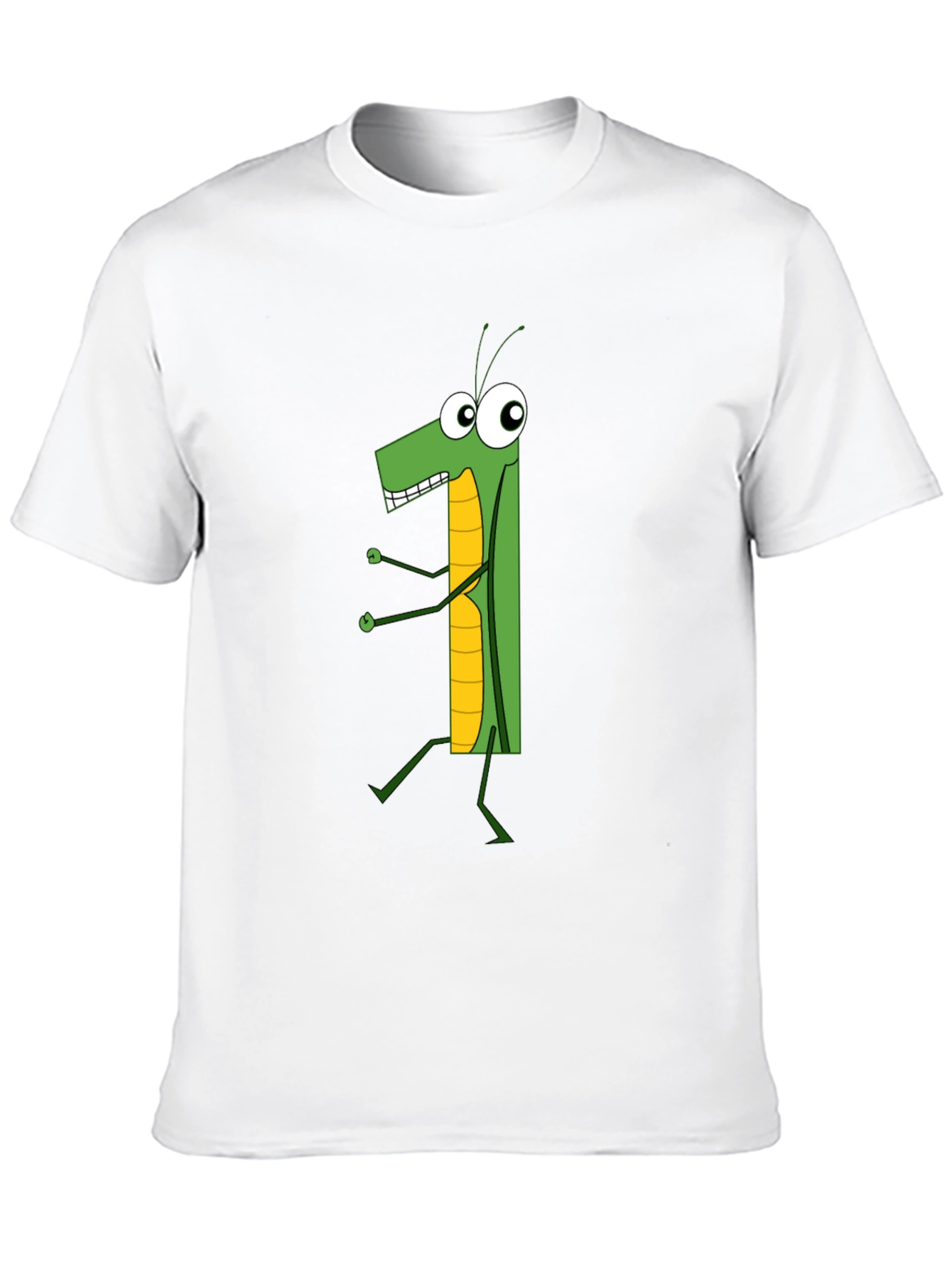 Cartoon Grasshopper Graphic T-Shirt