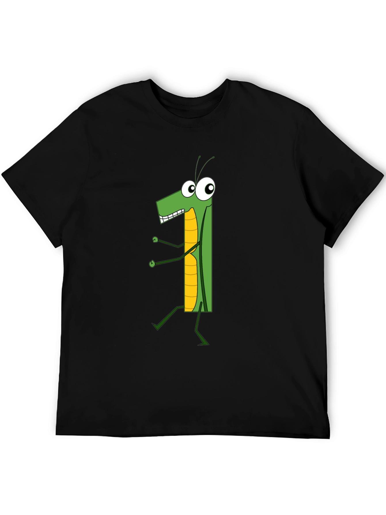 Cartoon Grasshopper Graphic T-Shirt