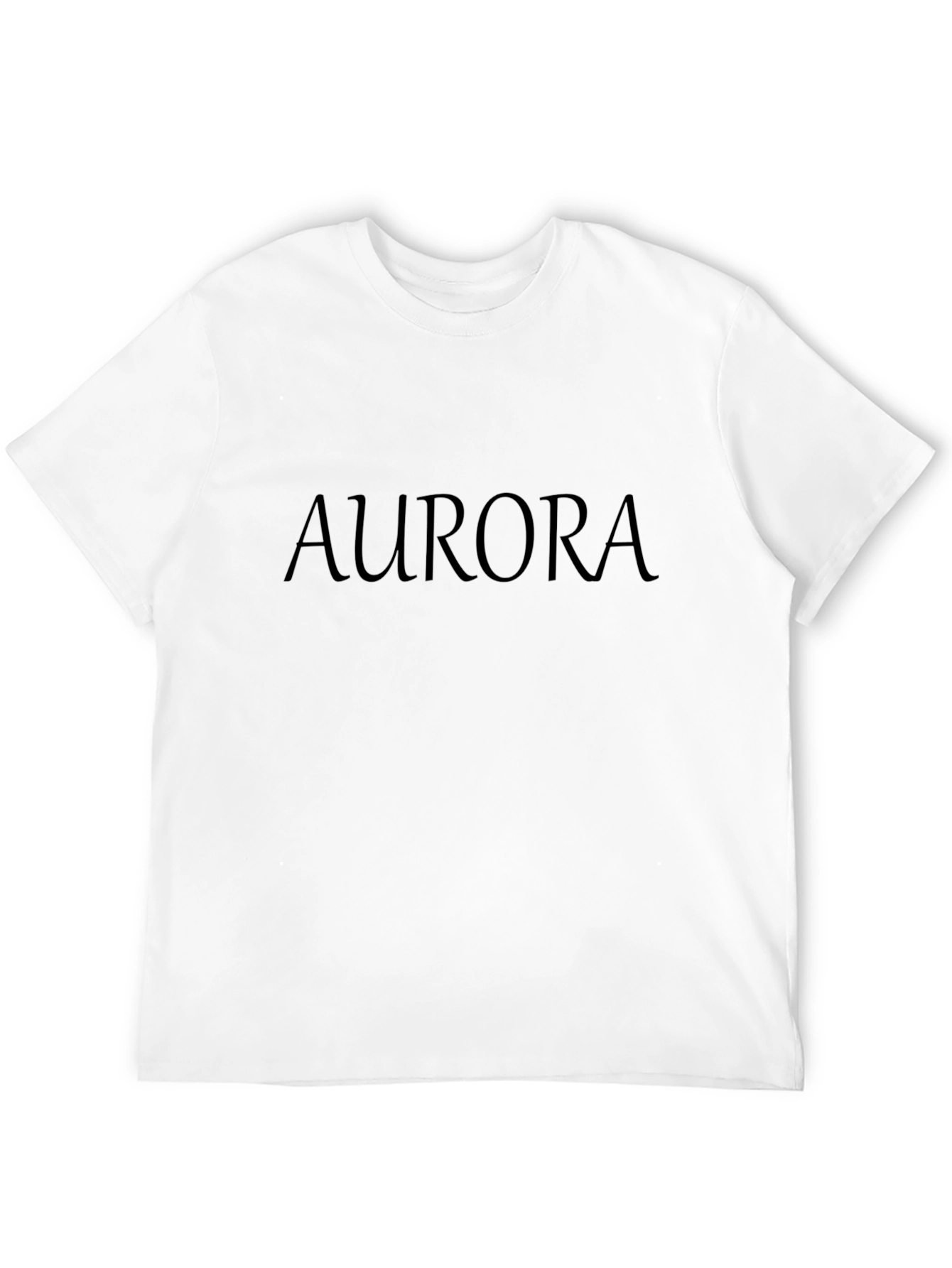 AURORA Mens Black Short Sleeve T-Shirt