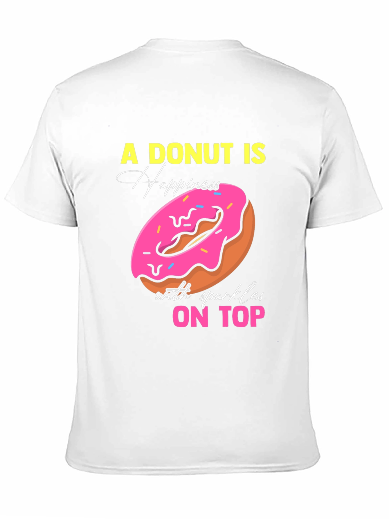 Donut Happiness Graphic Tee - Sweet Treat Shirt