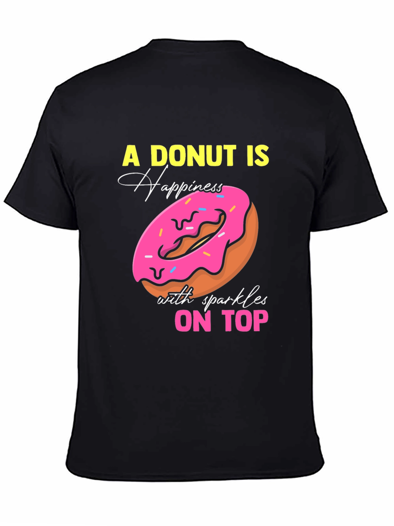 Donut Happiness Graphic Tee - Sweet Treat Shirt