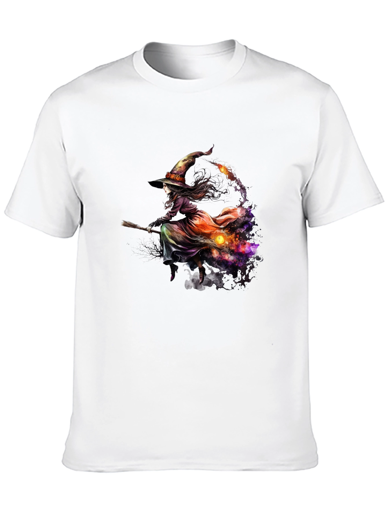 Witch Broom Halloween T-Shirt