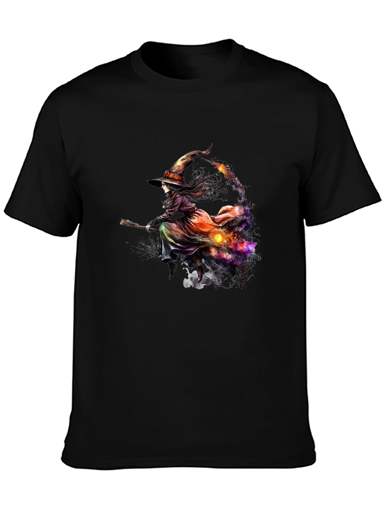 Witch Broom Halloween T-Shirt