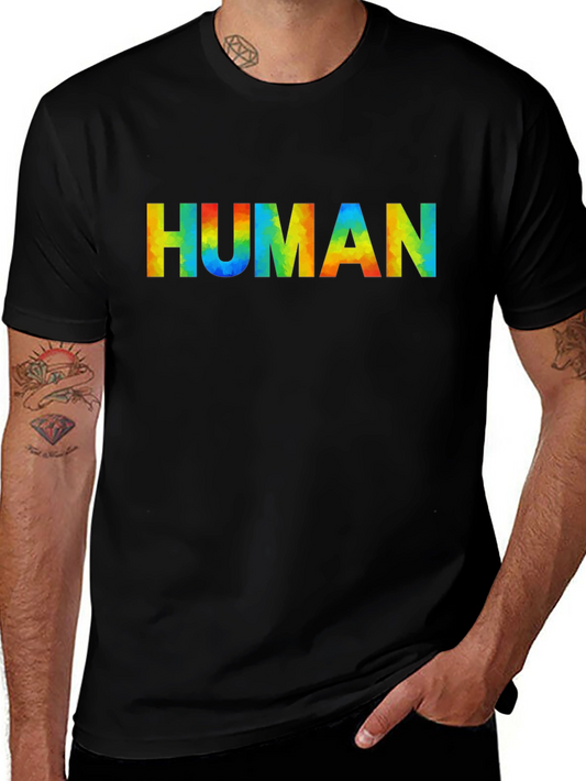 Rainbow Human Graphic Tee - Pride Month Shirt