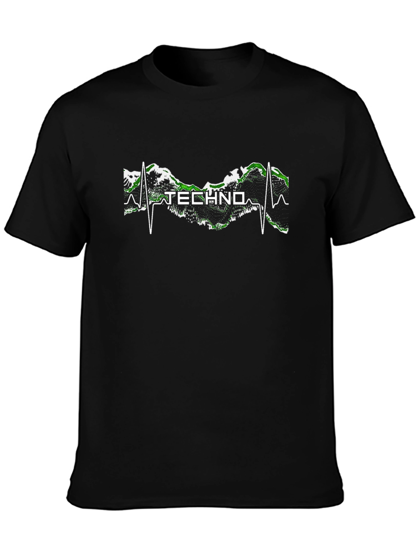 Techno Pulse T-Shirt - Mountain Beat Design