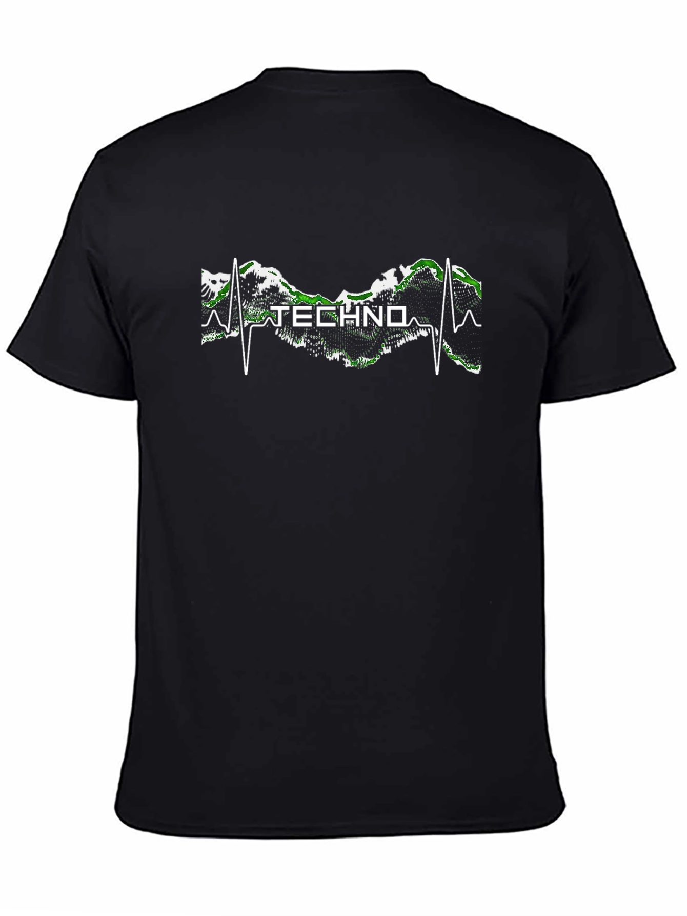 Techno Pulse T-Shirt - Mountain Beat Design