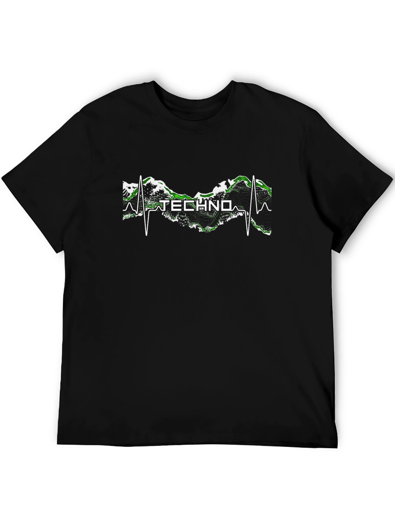 Techno Pulse T-Shirt - Mountain Beat Design