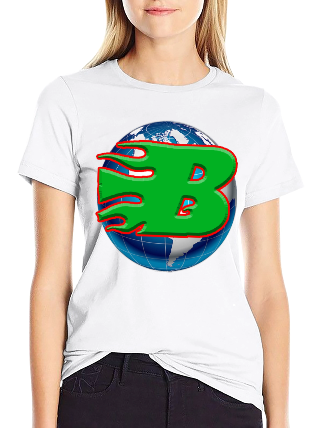 Globe B Graphic T-Shirt - Stylish Mens Tee
