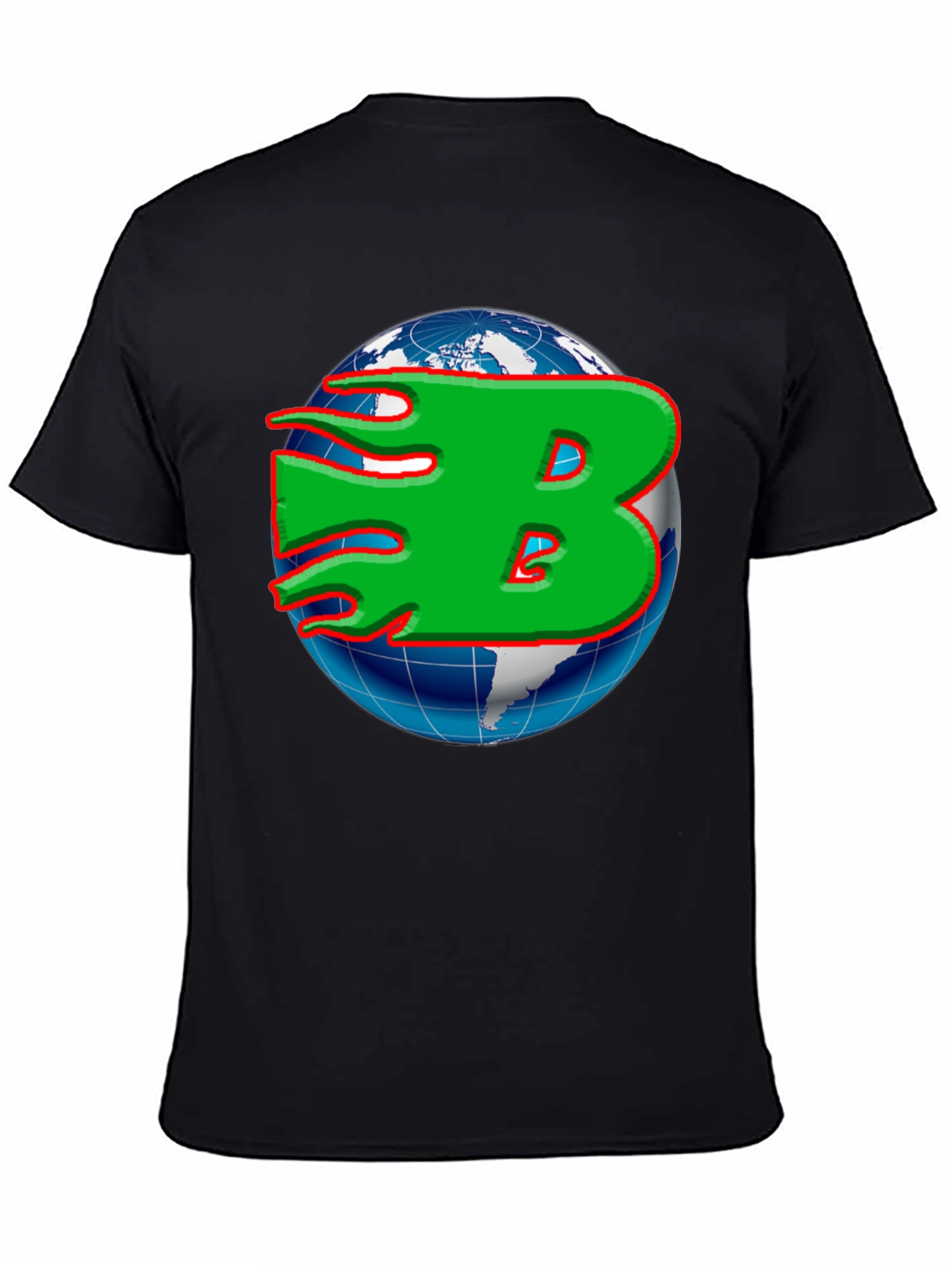 Globe B Graphic T-Shirt - Stylish Mens Tee