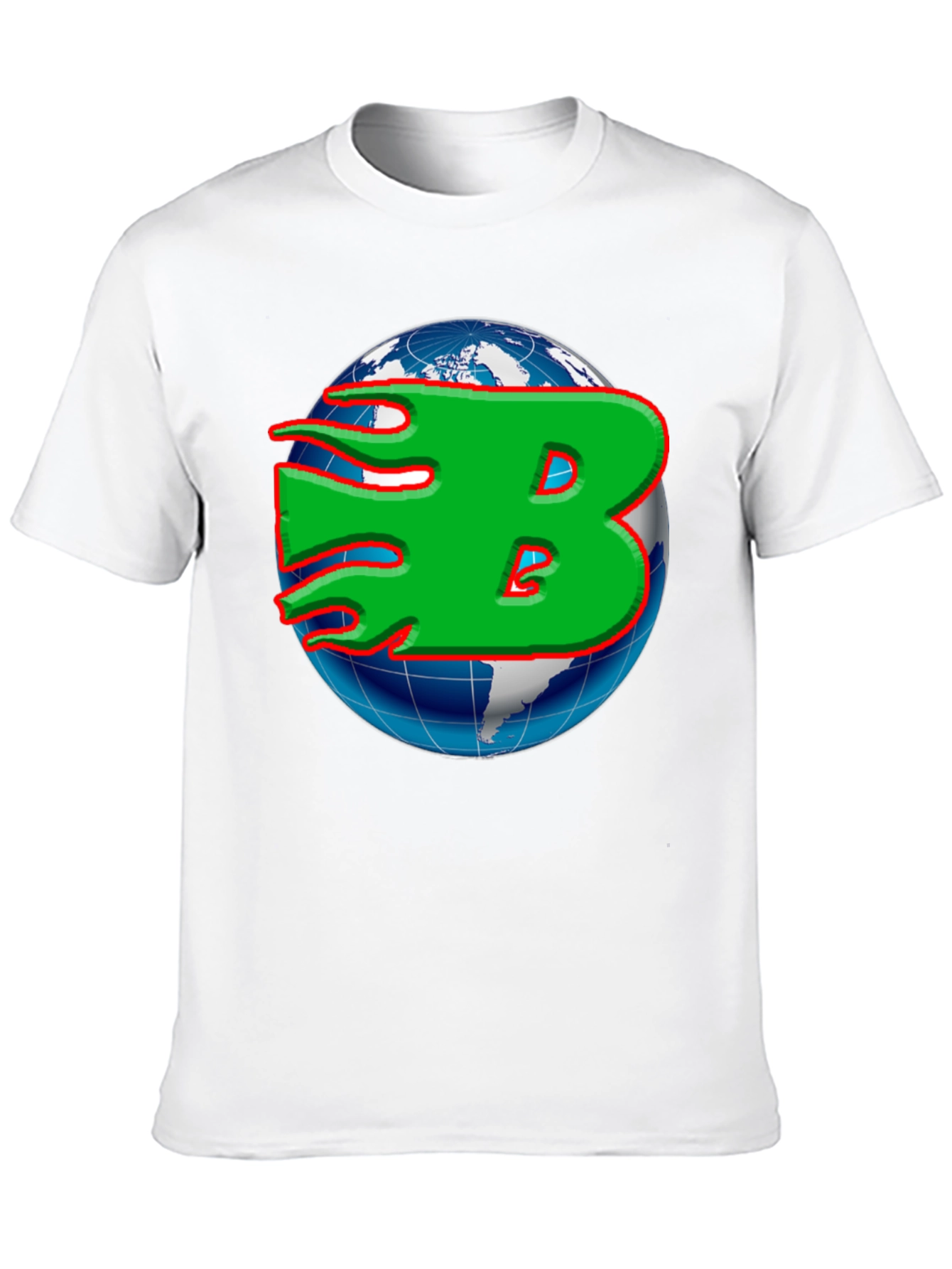 Globe B Graphic T-Shirt - Stylish Mens Tee