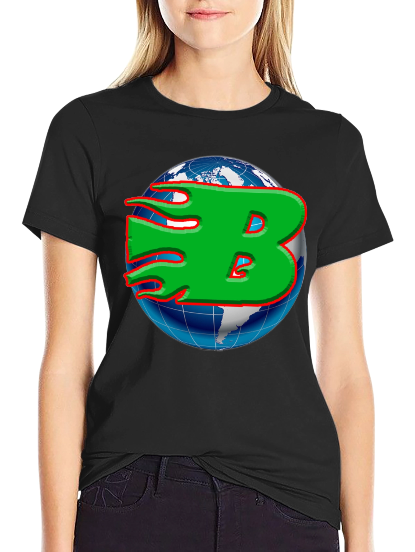 Globe B Graphic T-Shirt - Stylish Mens Tee