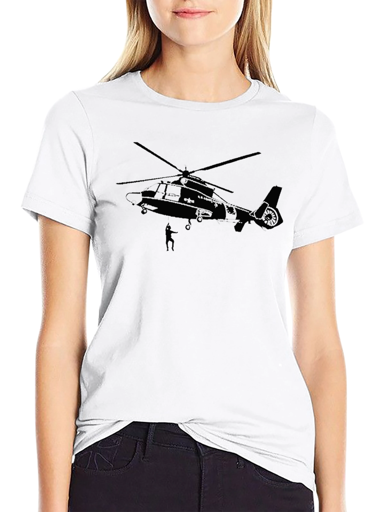 Military Helicopter Design Tee