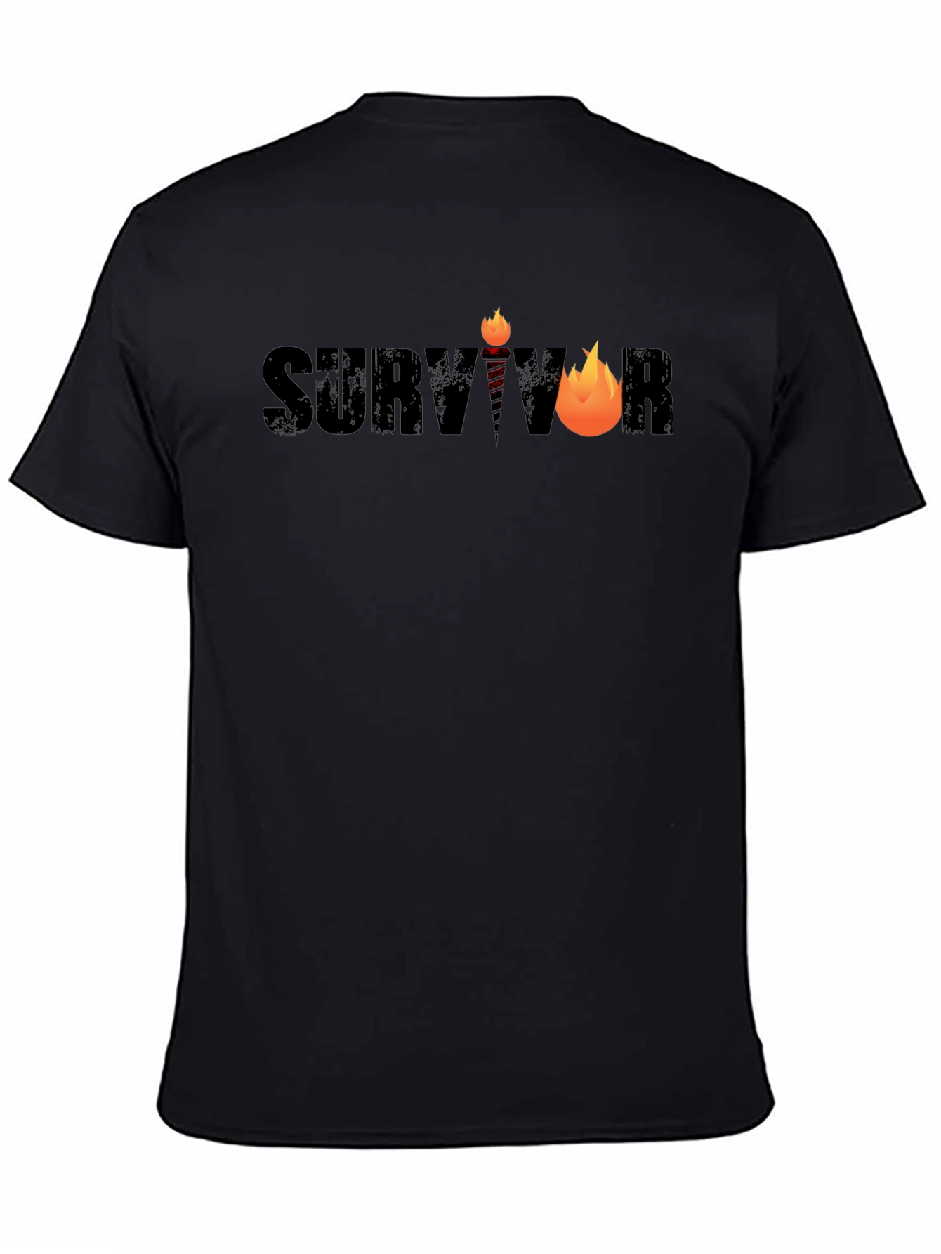 Survivor Graphic T-Shirt - Black