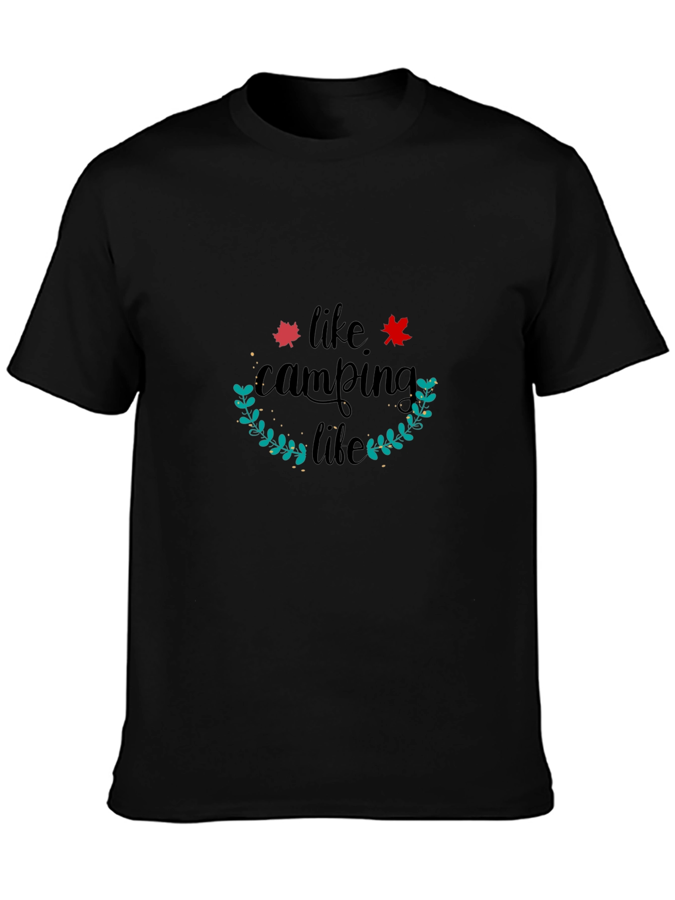 Camping Life Black T-Shirt