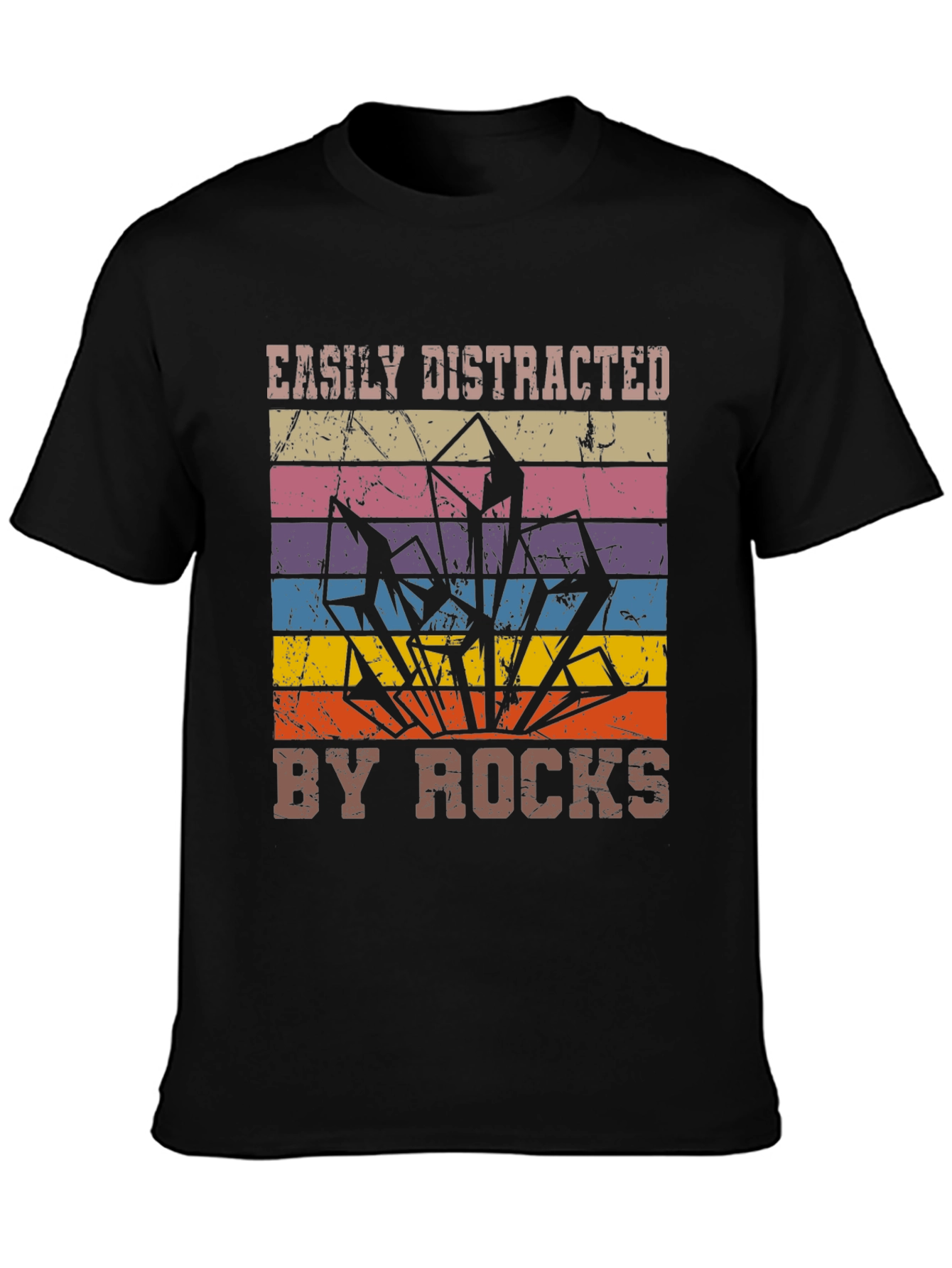 Easily Distracted By Rocks Graphic Tee