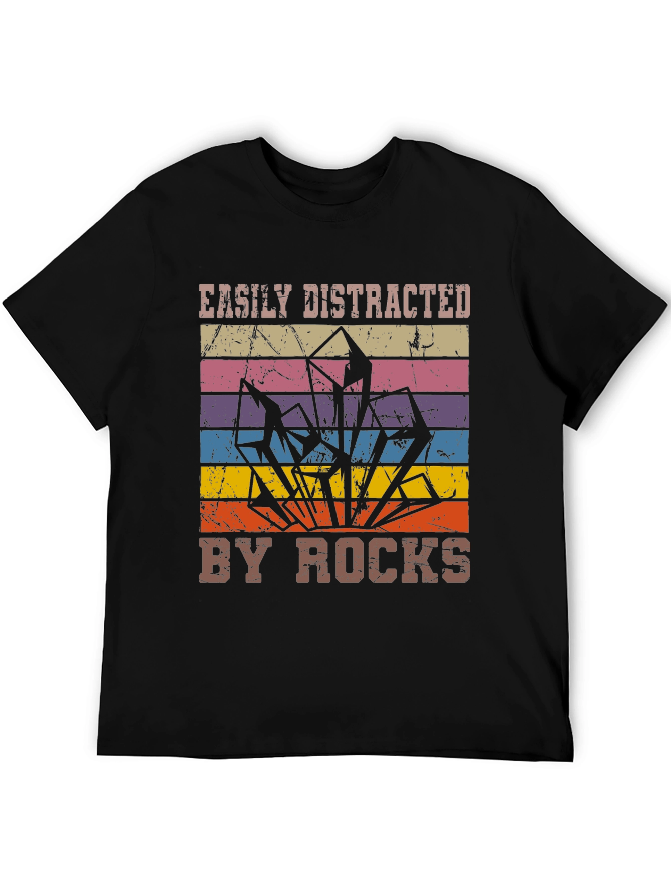 Easily Distracted By Rocks Graphic Tee