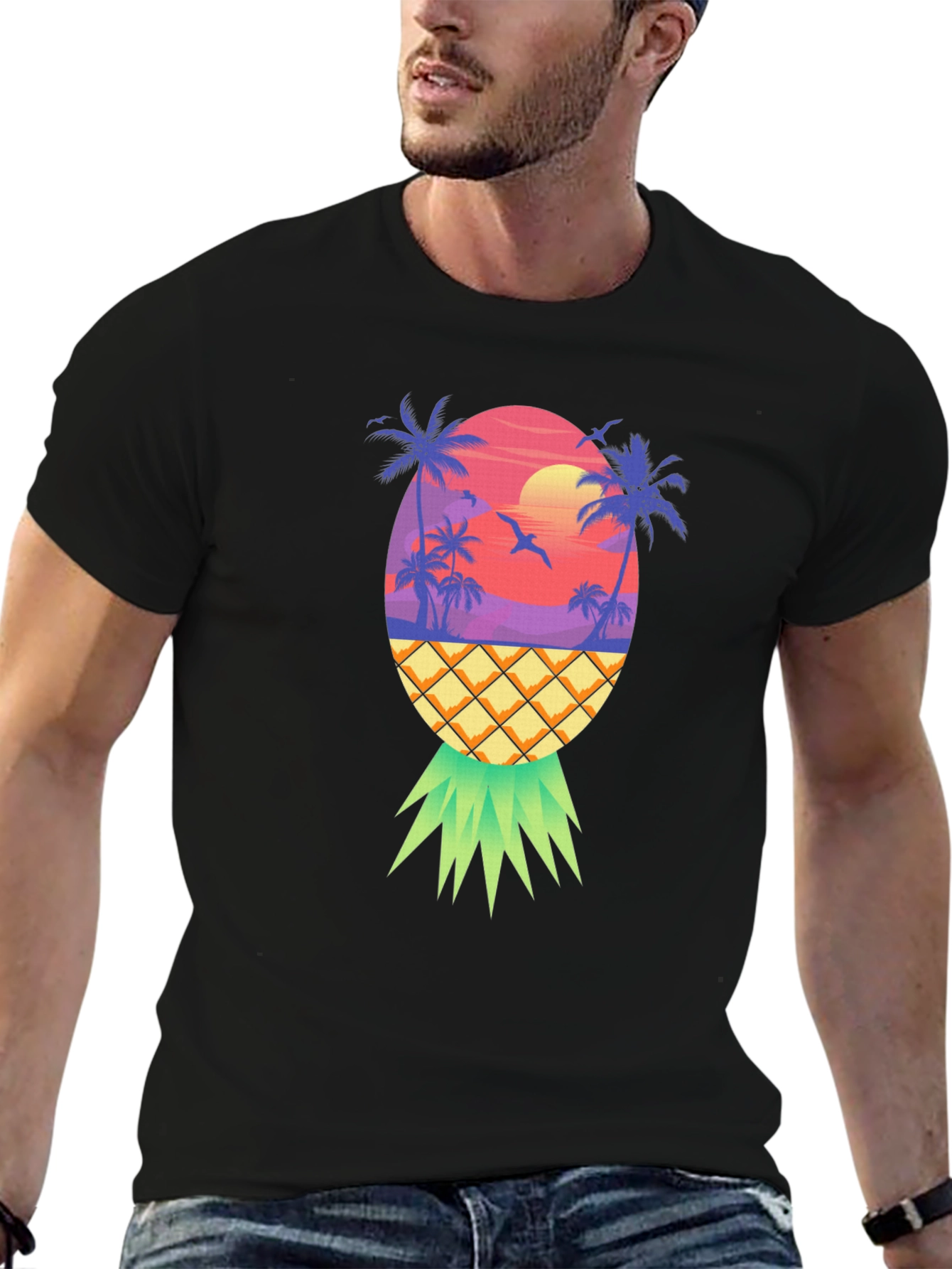 Pineapple Sunset Graphic Tee