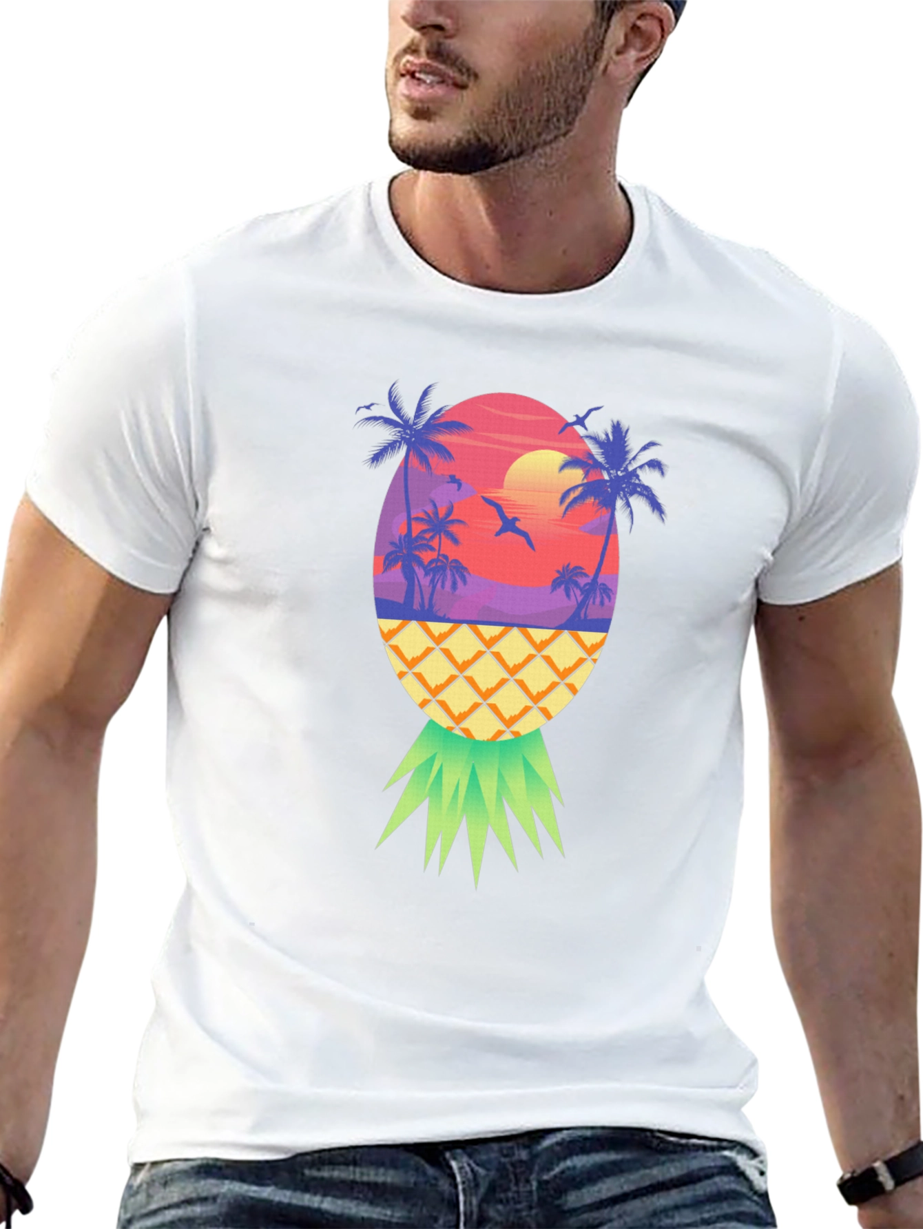 Pineapple Sunset Graphic Tee