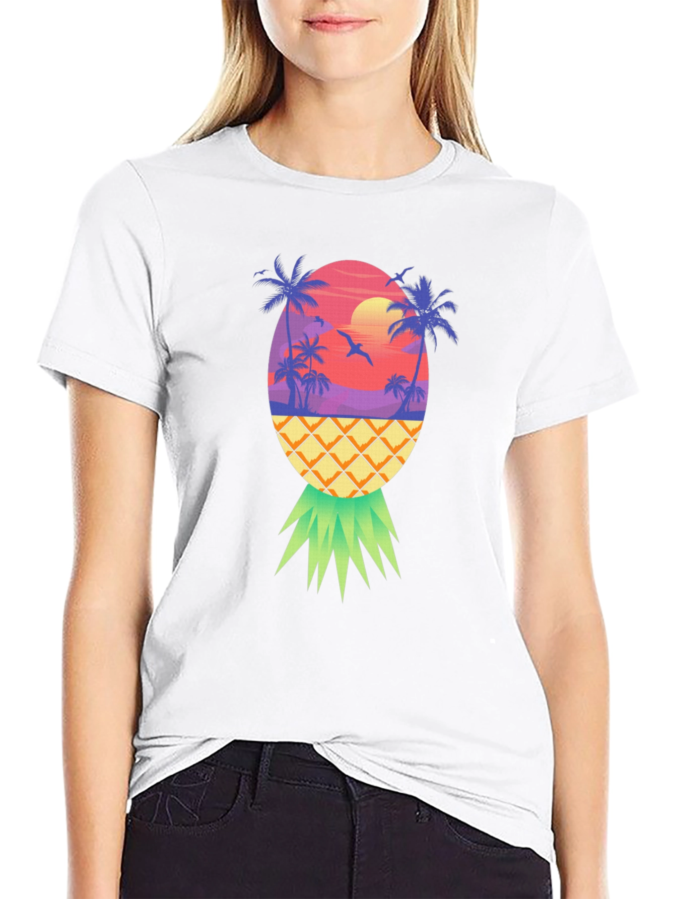 Pineapple Sunset Graphic Tee