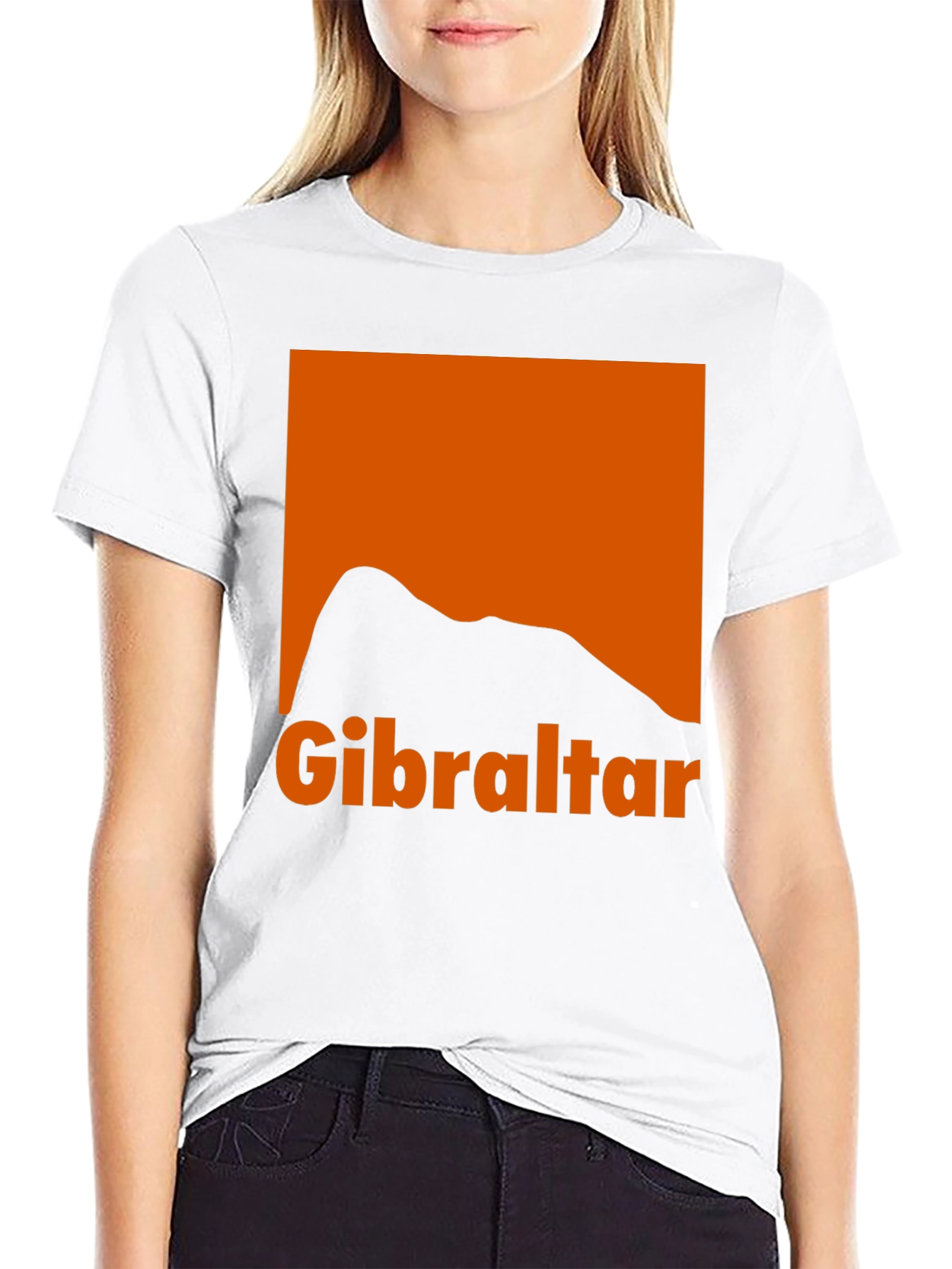 Gibraltar Graphic Tee - Black Cotton T-Shirt