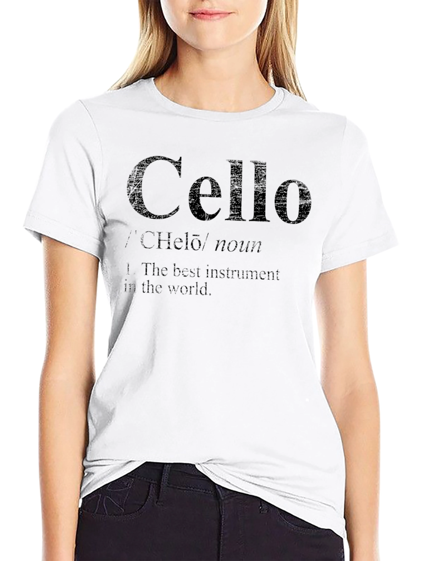 Cello Definition Black T-Shirt - Musician Gift
