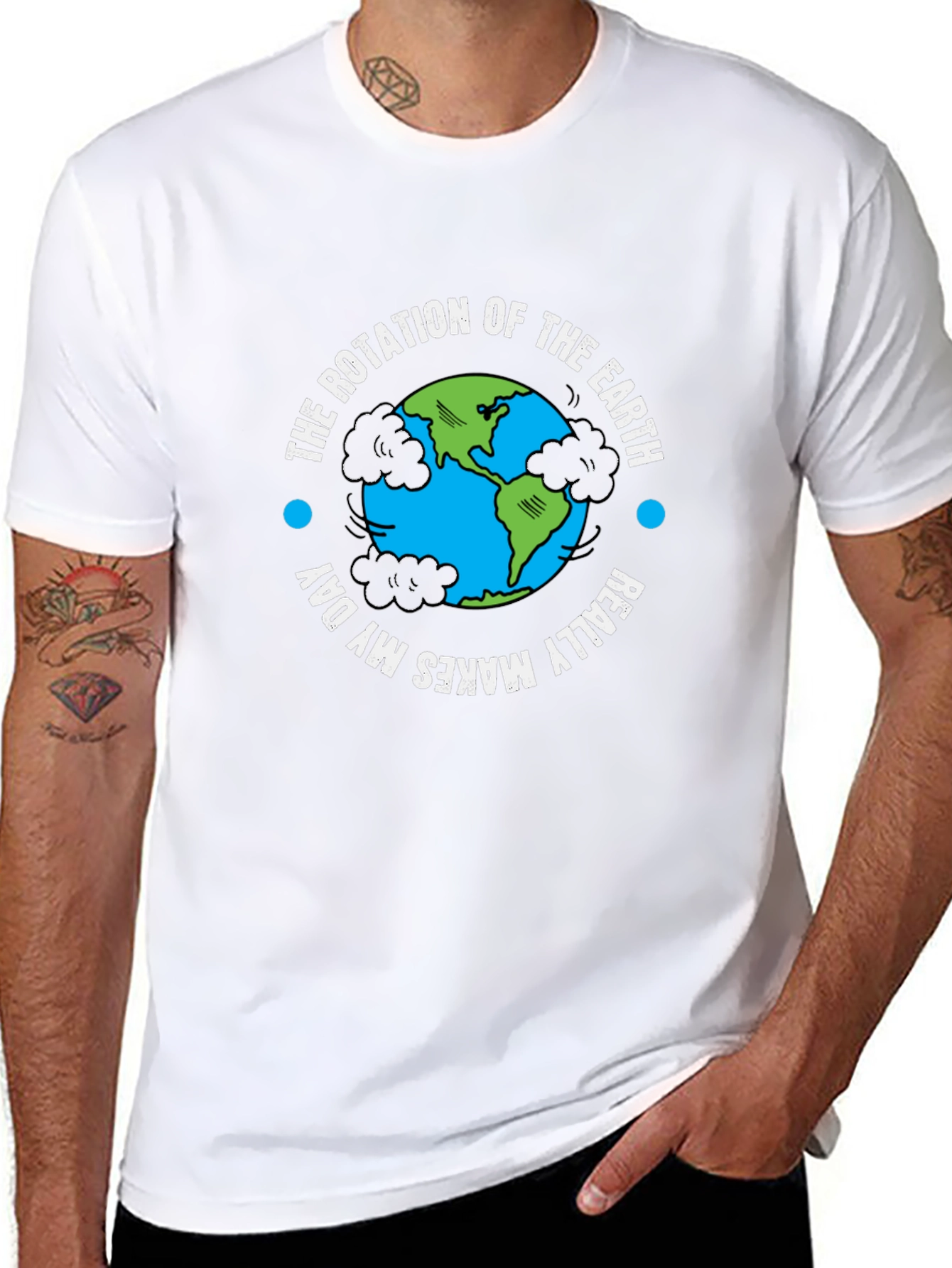 Earth Rotation T-Shirt - Makes My Day!