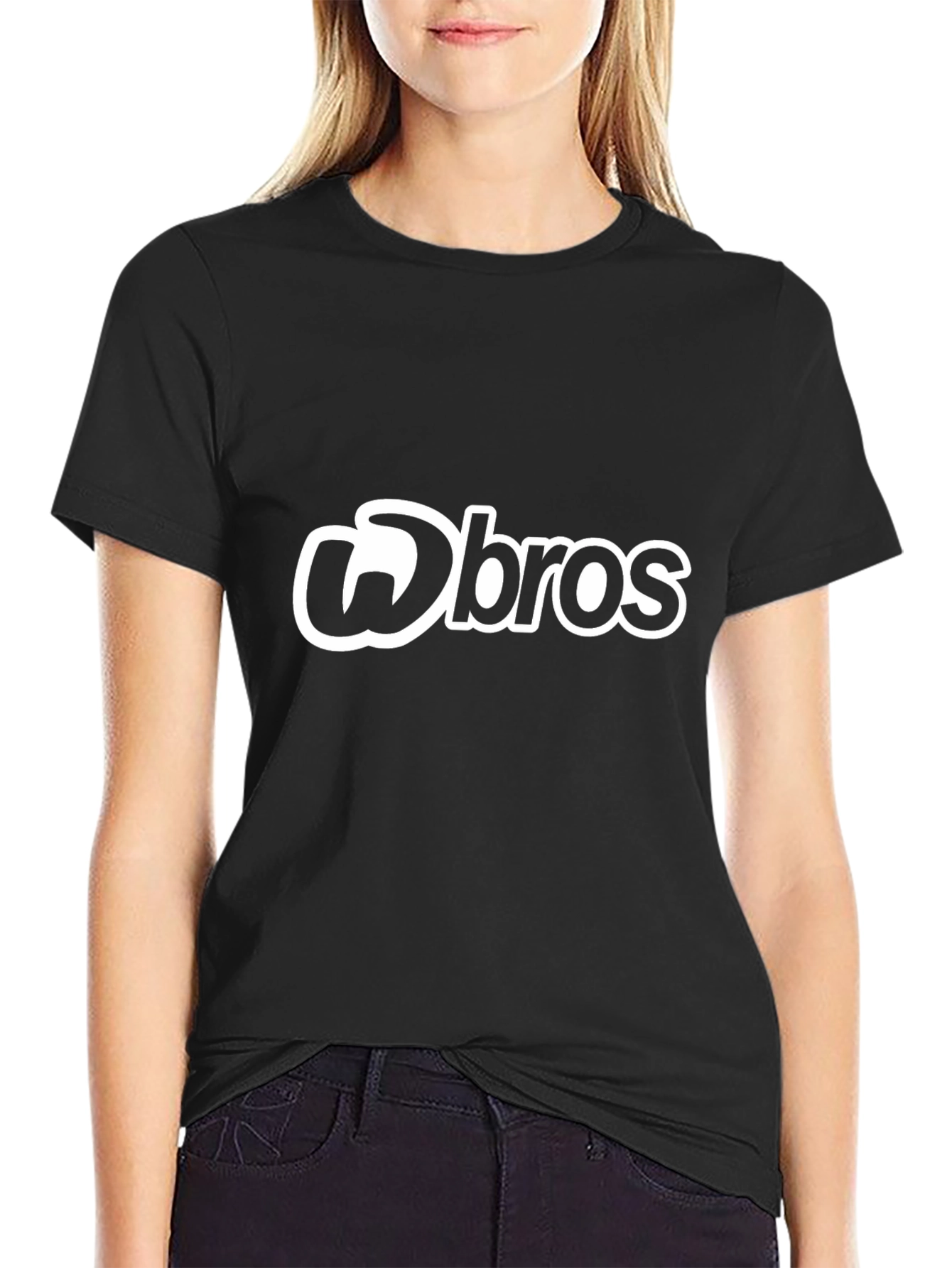 Stylish Bros Graphic Tee - Black Cotton T-Shirt